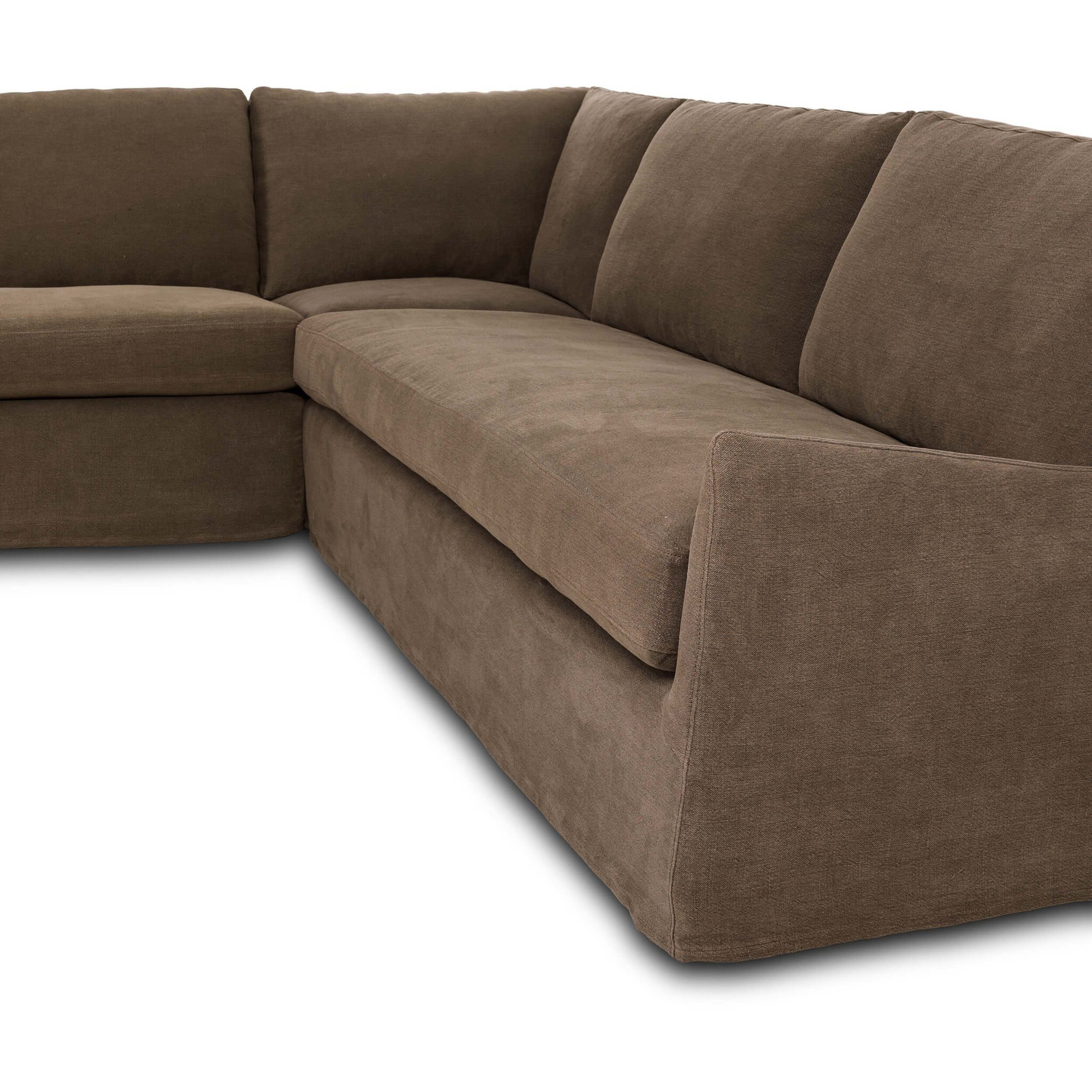 Monette 3 Piece Sectional, Broadway Coffee by Four Hands - Image 4