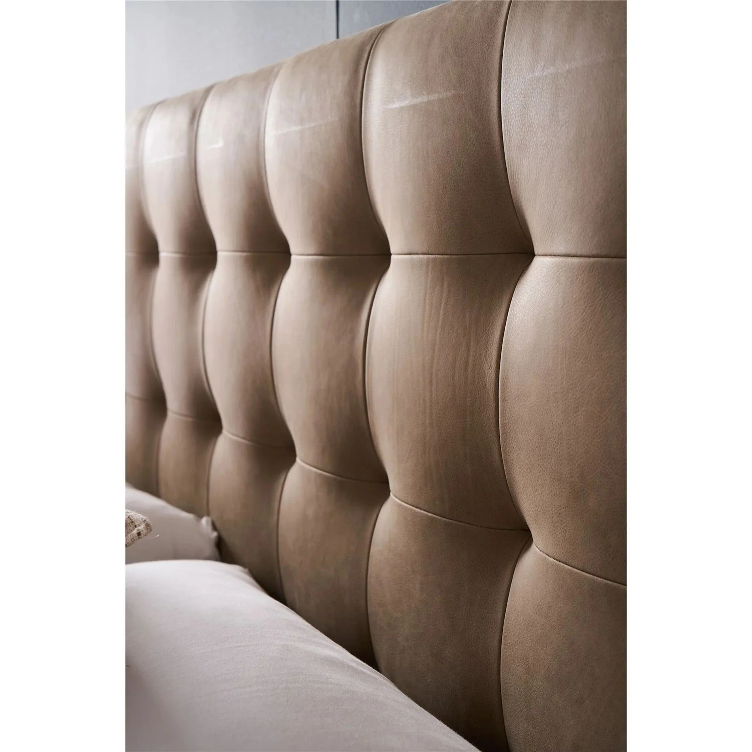 Montclair Leather Upholstered Bed, Vail Toffee - Image 4