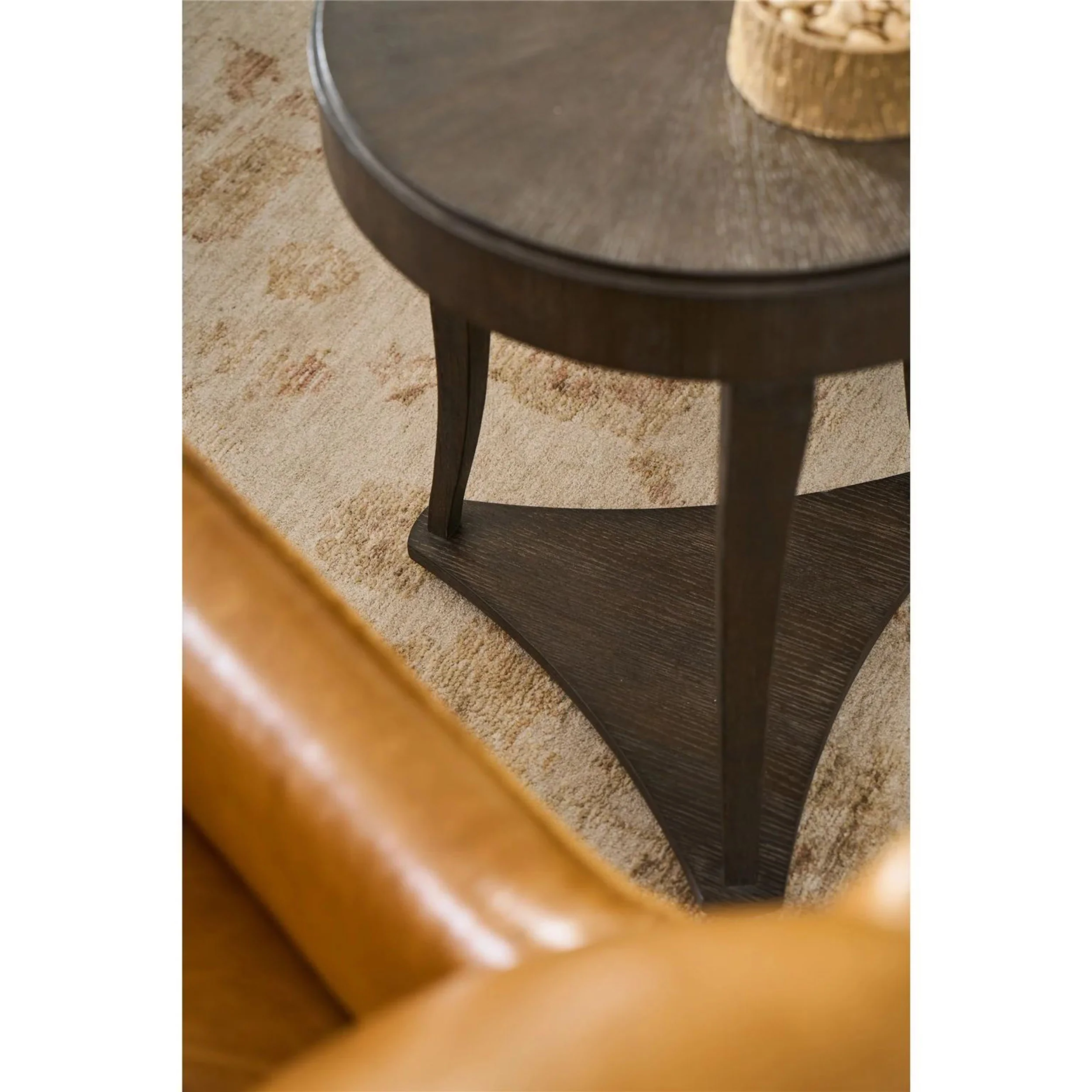 Montclair Round End Table, Cocoa - Image 5