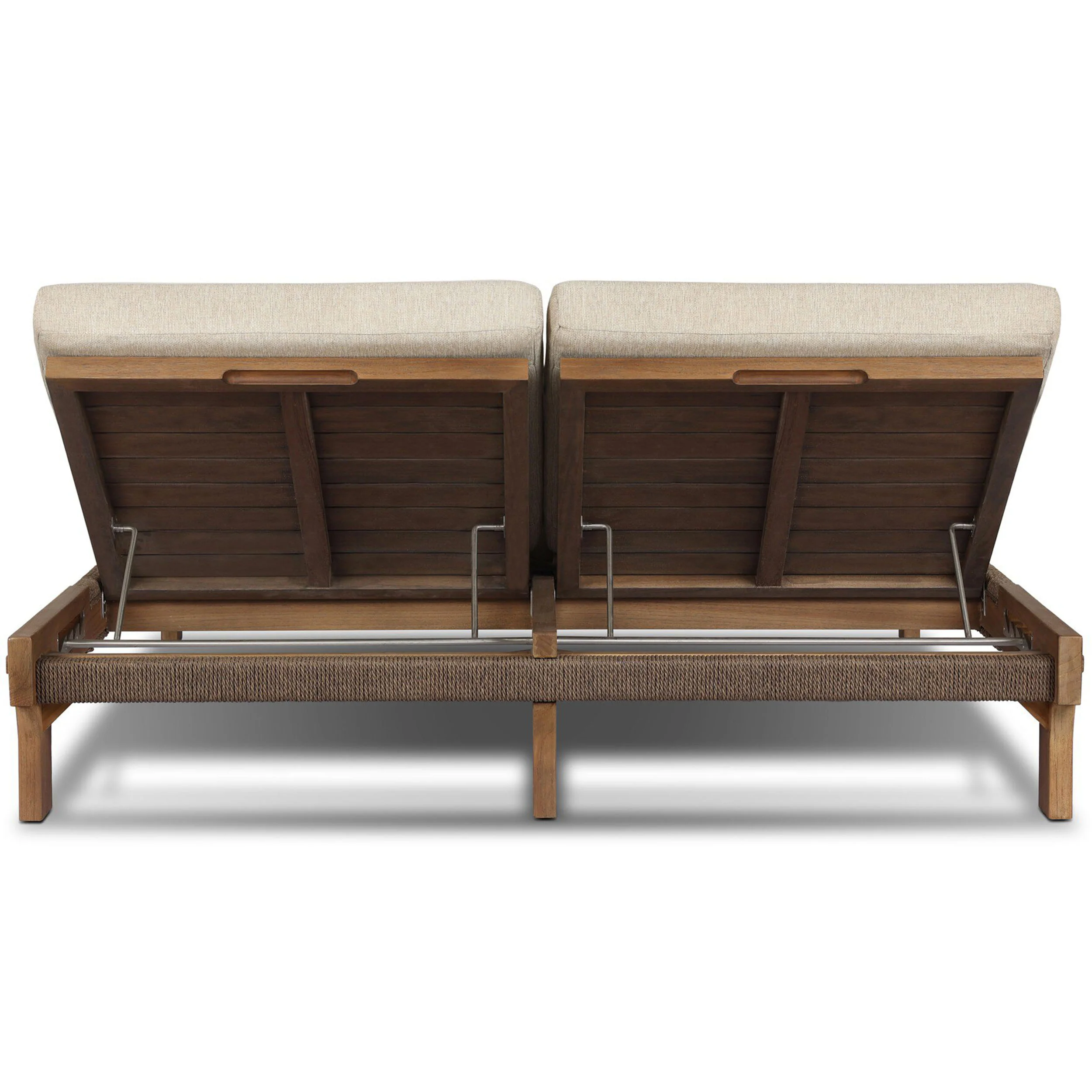 Moxie Outdoor Double Chaise, Ellor Beige by Four Hands - Image 4