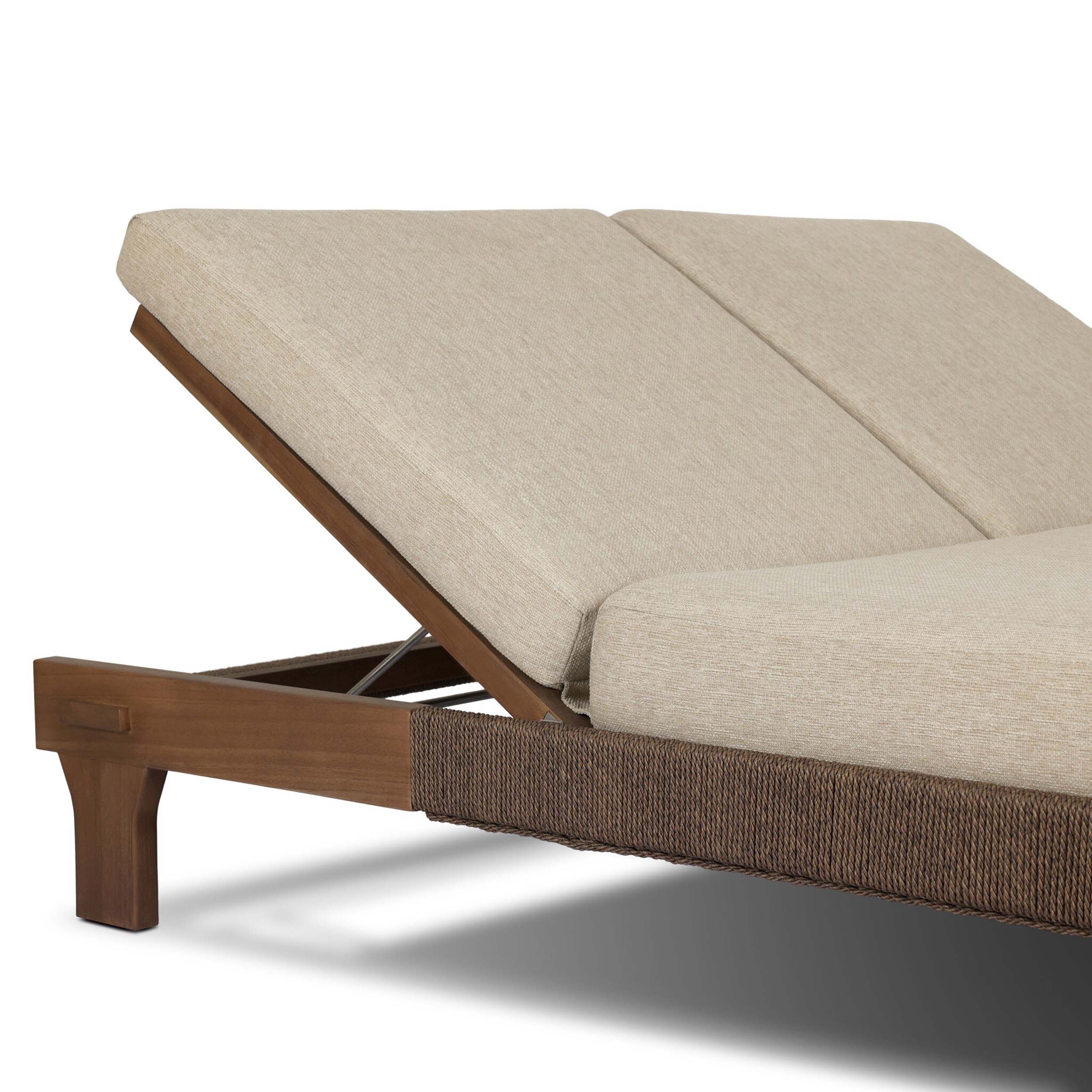 Moxie Outdoor Double Chaise, Ellor Beige by Four Hands - Image 5