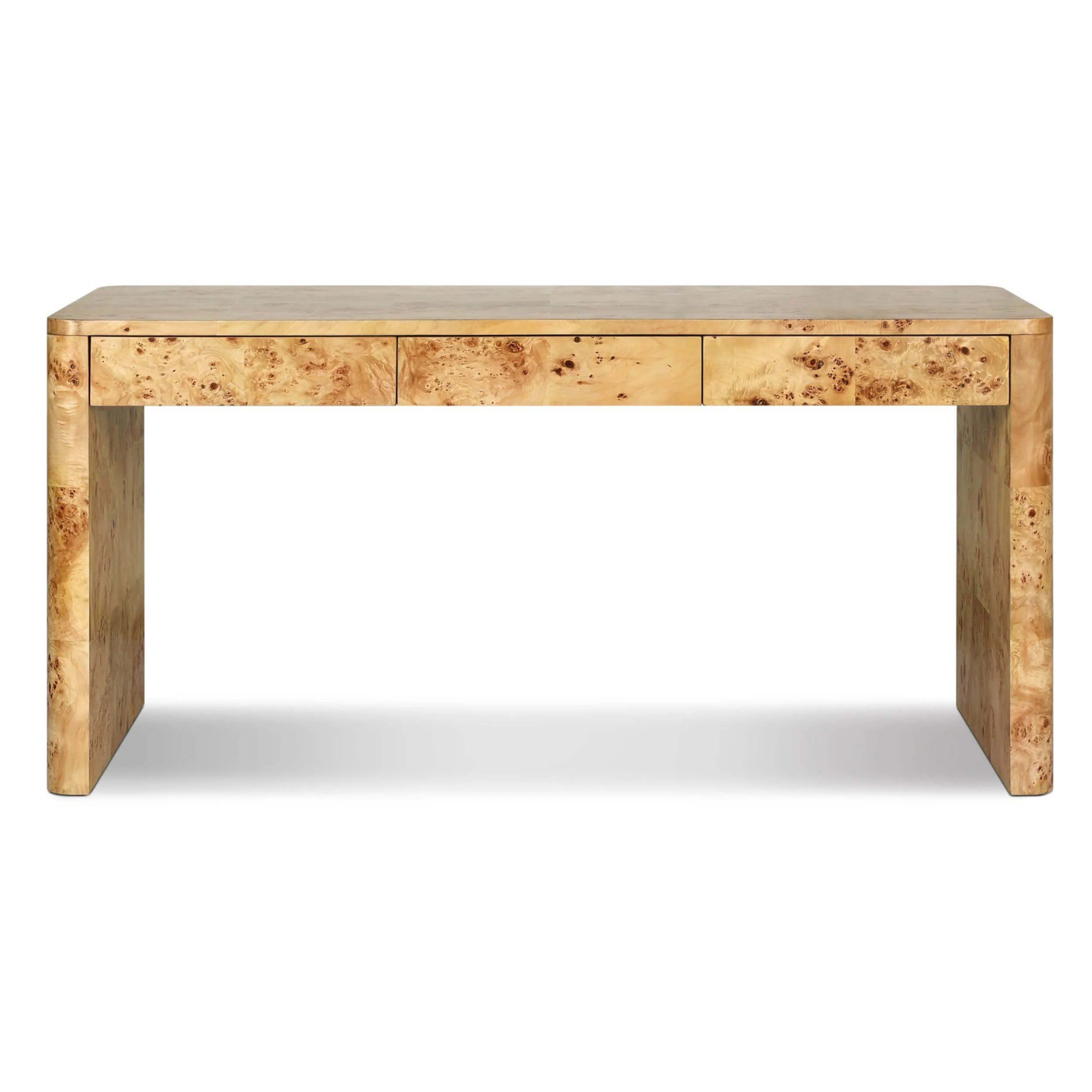 Mullins Desk, Natural Mappa Burl by Four Hands - Image 2