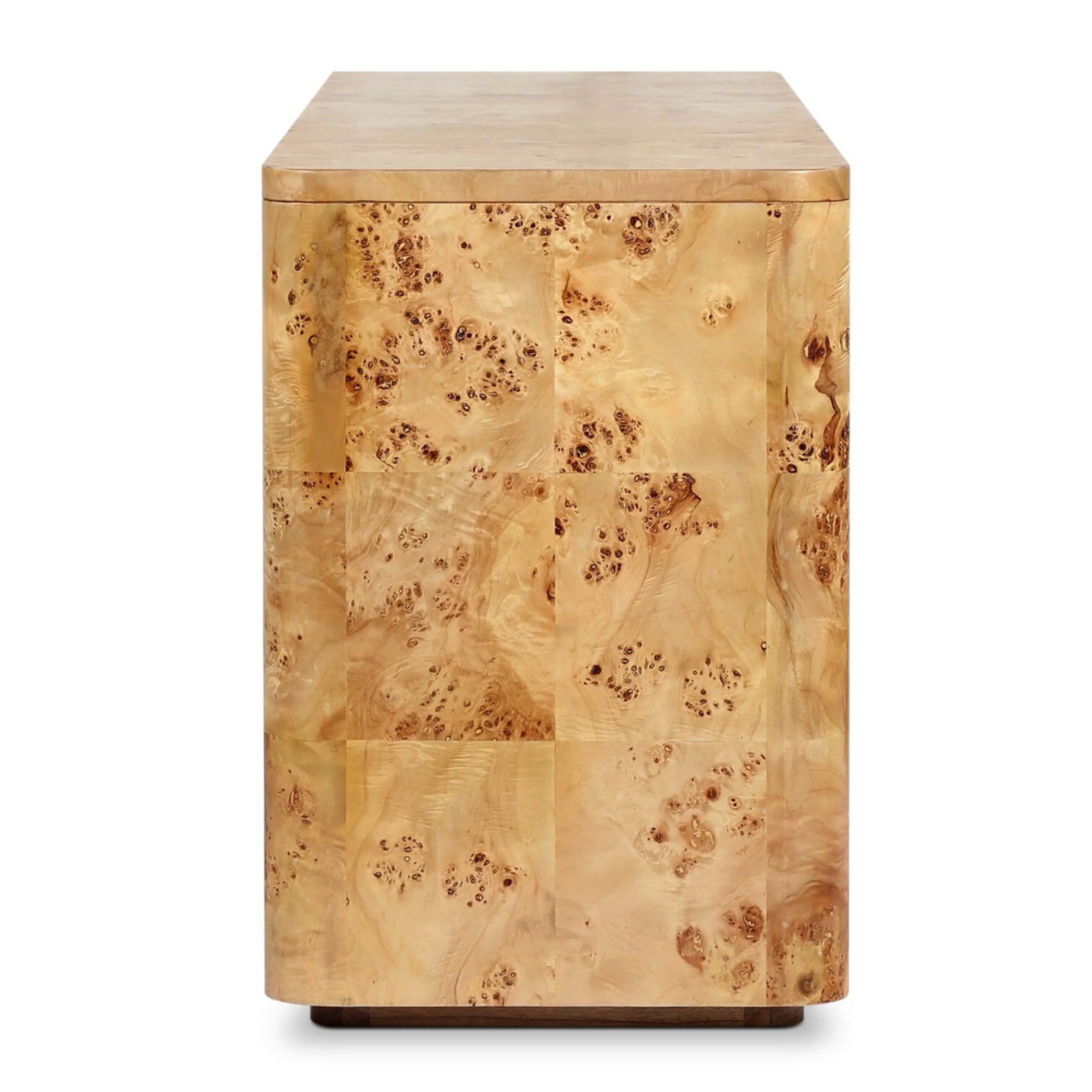Mullins Media Console, Natural Mappa Burl by Four Hands - Image 3