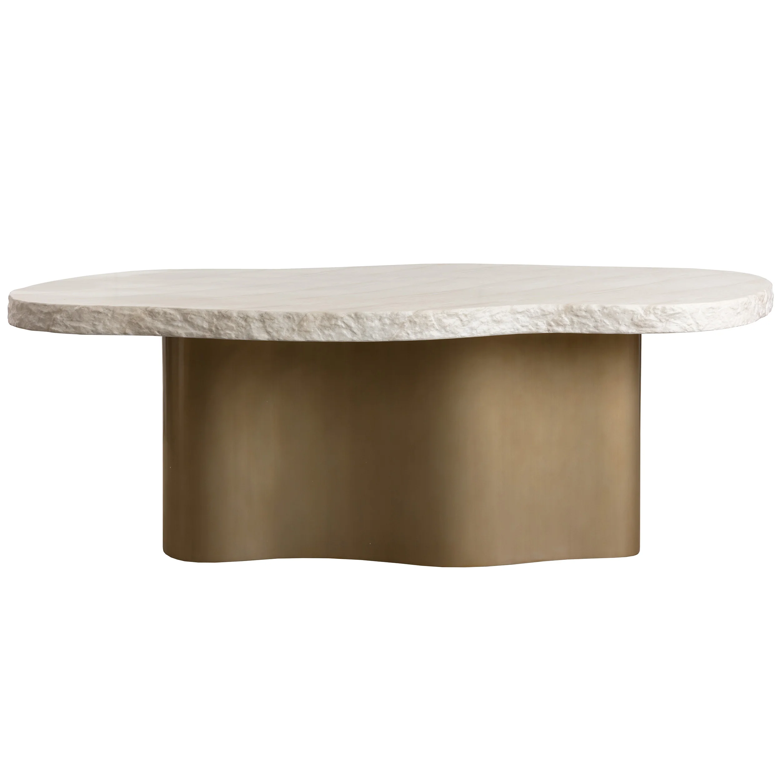 Idris Dining Table, Antique Brass - Image 2