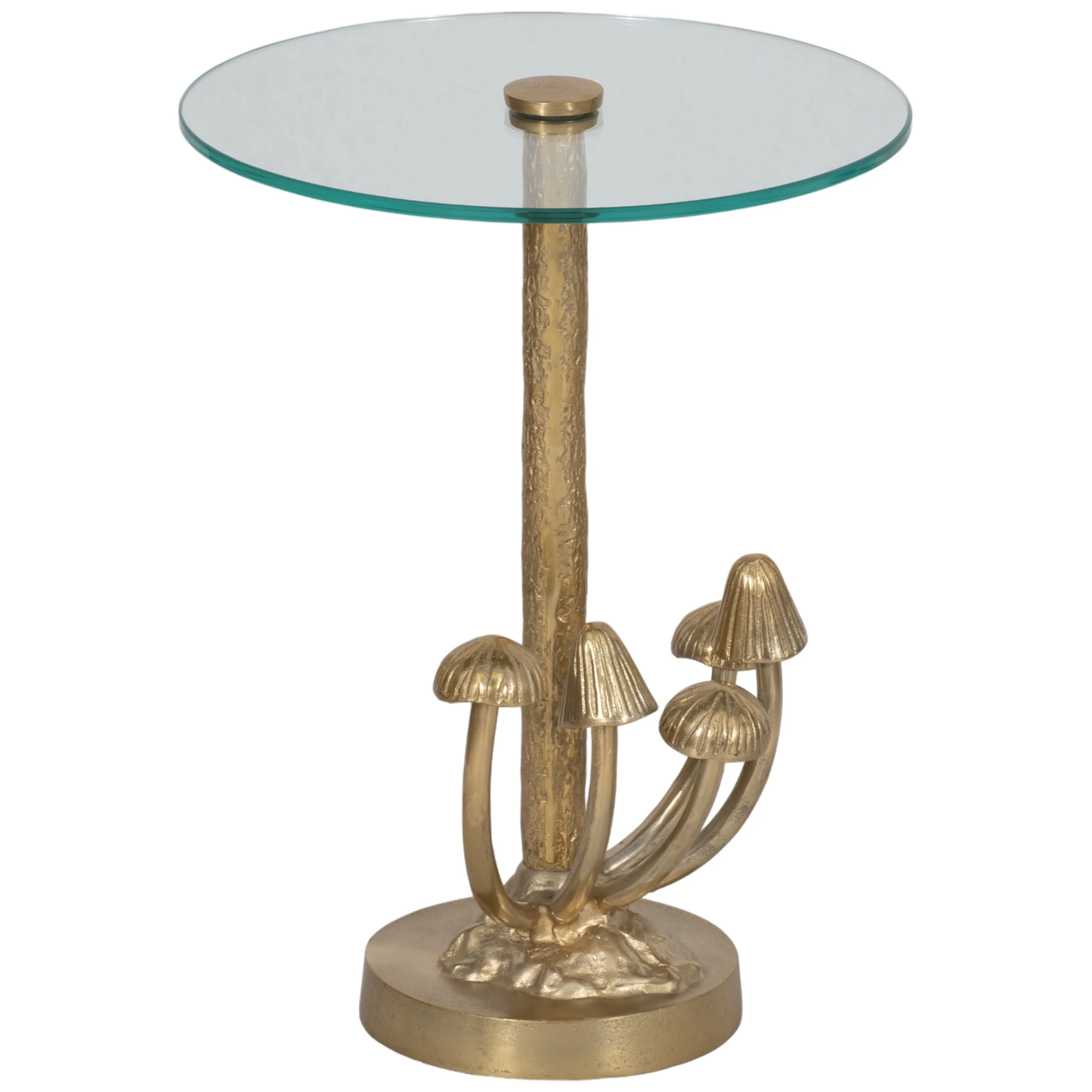 Mushrooms Accent Table, Gold - Image 2