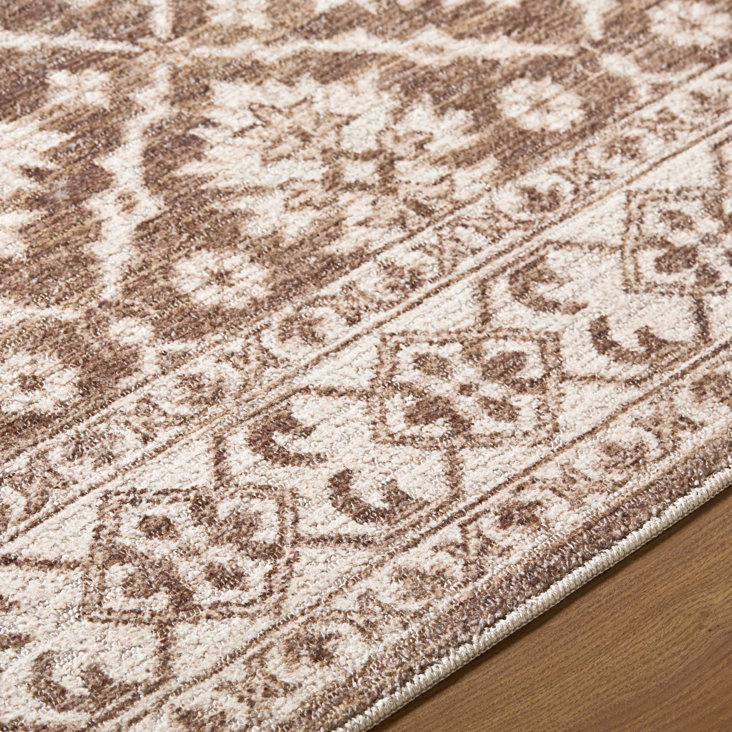 Nabela Noor Home x Livabliss Rug Aram NBAR-2306, Oatmeal/Brown - Image 4
