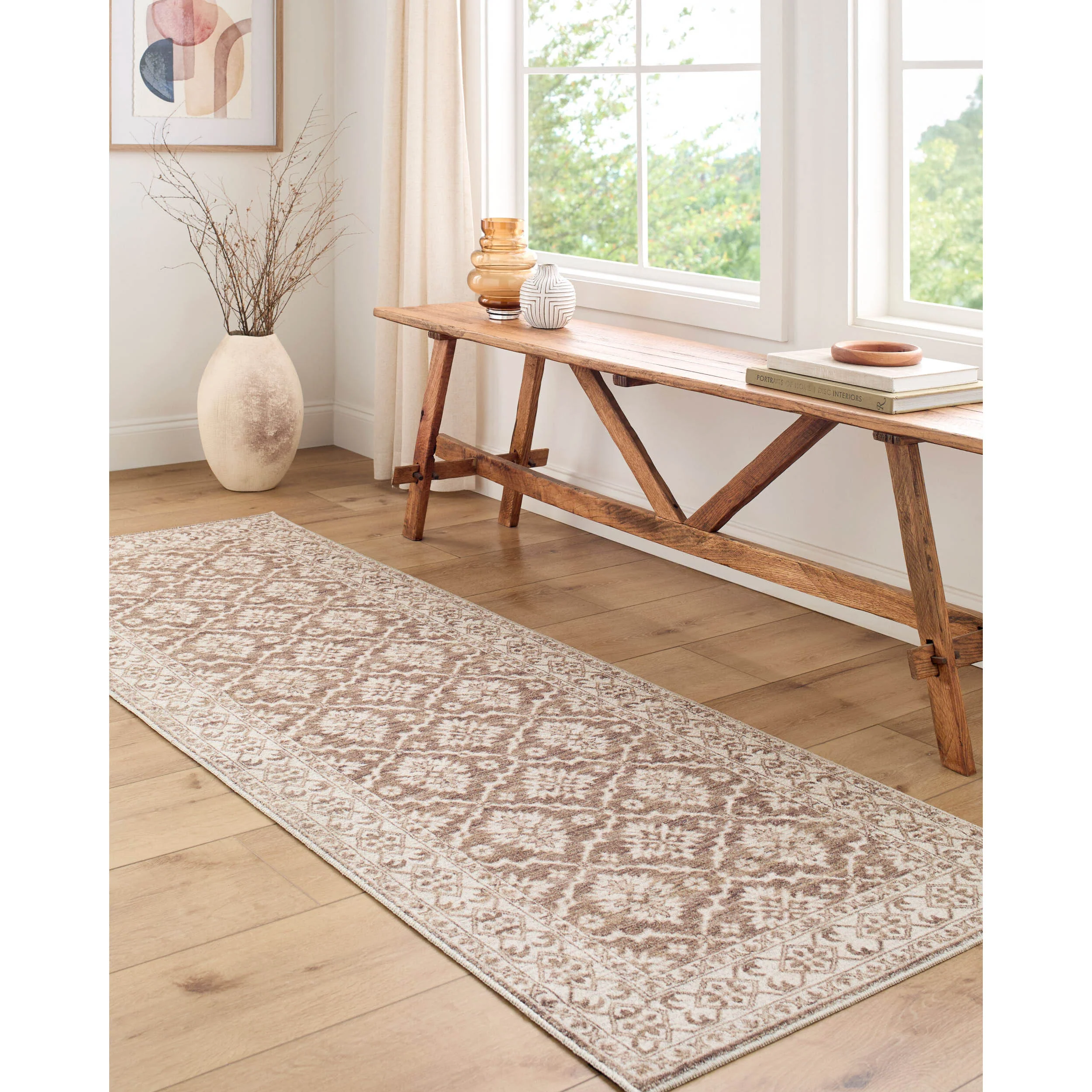 Nabela Noor Home x Livabliss Rug Aram NBAR-2306, Oatmeal/Brown - Image 5
