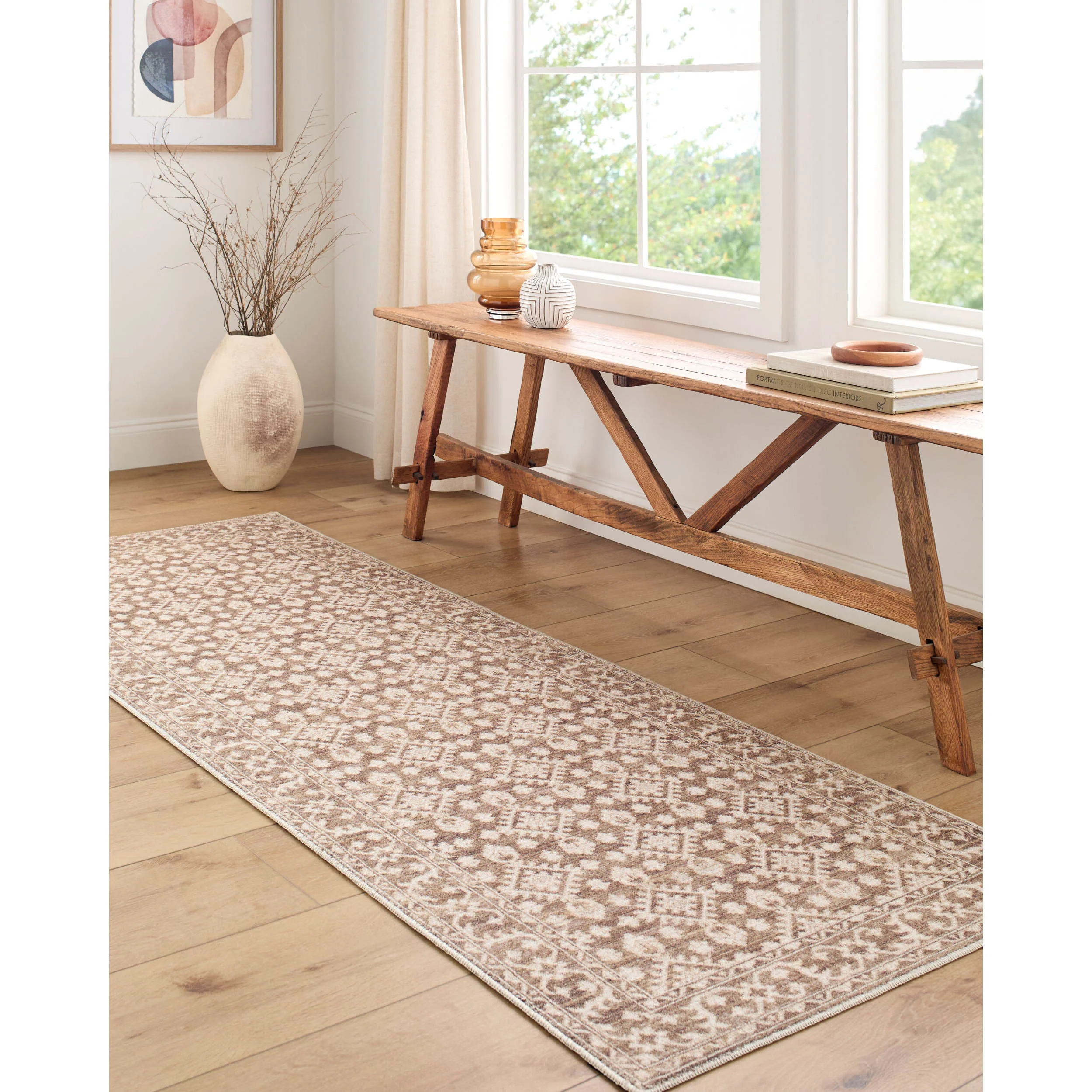 Nabela Noor Home x Livabliss Rug Aram NBAR-2307, Oatmeal/Brown - Image 5