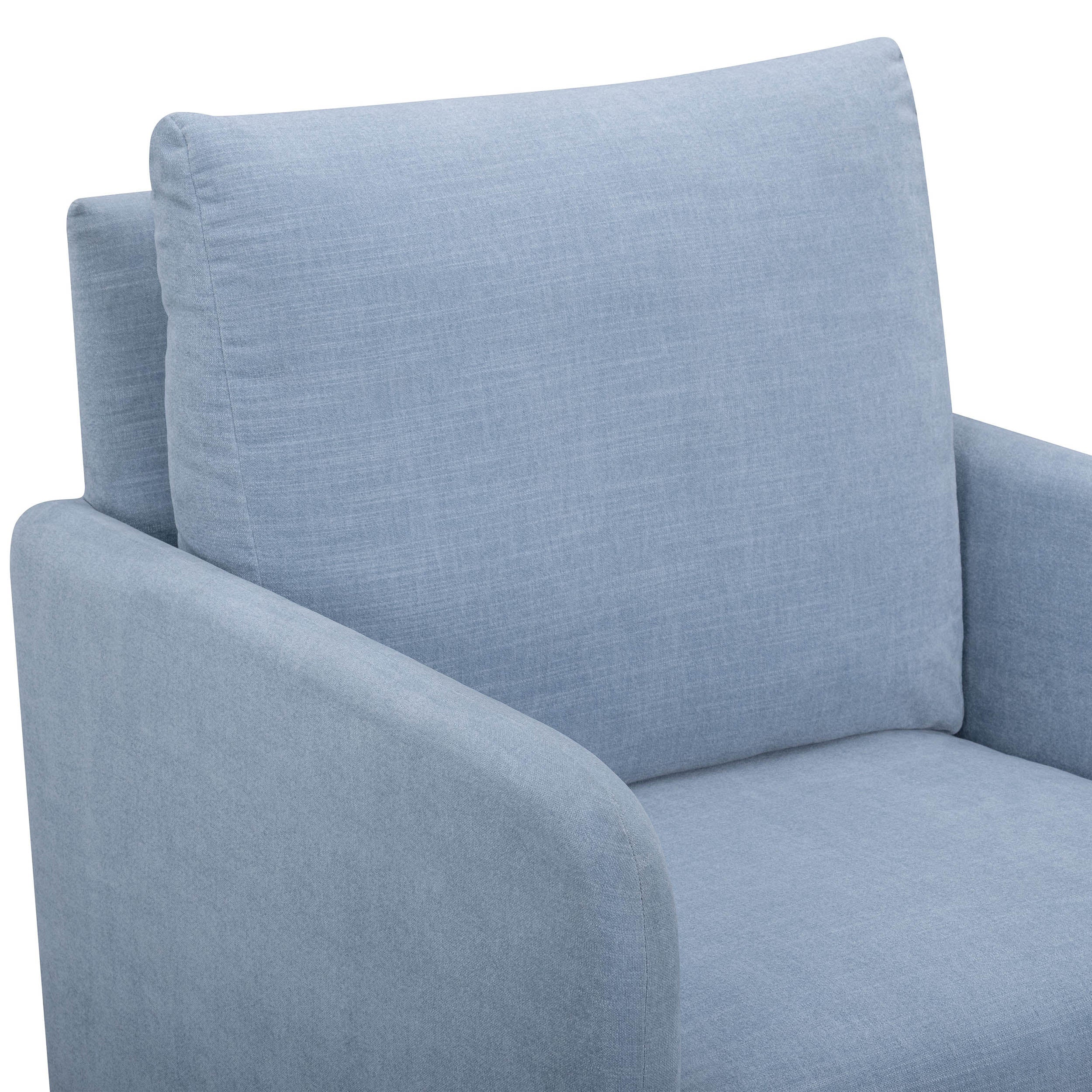 Nancy Nursing Chair, Blue Velvet - Image 3