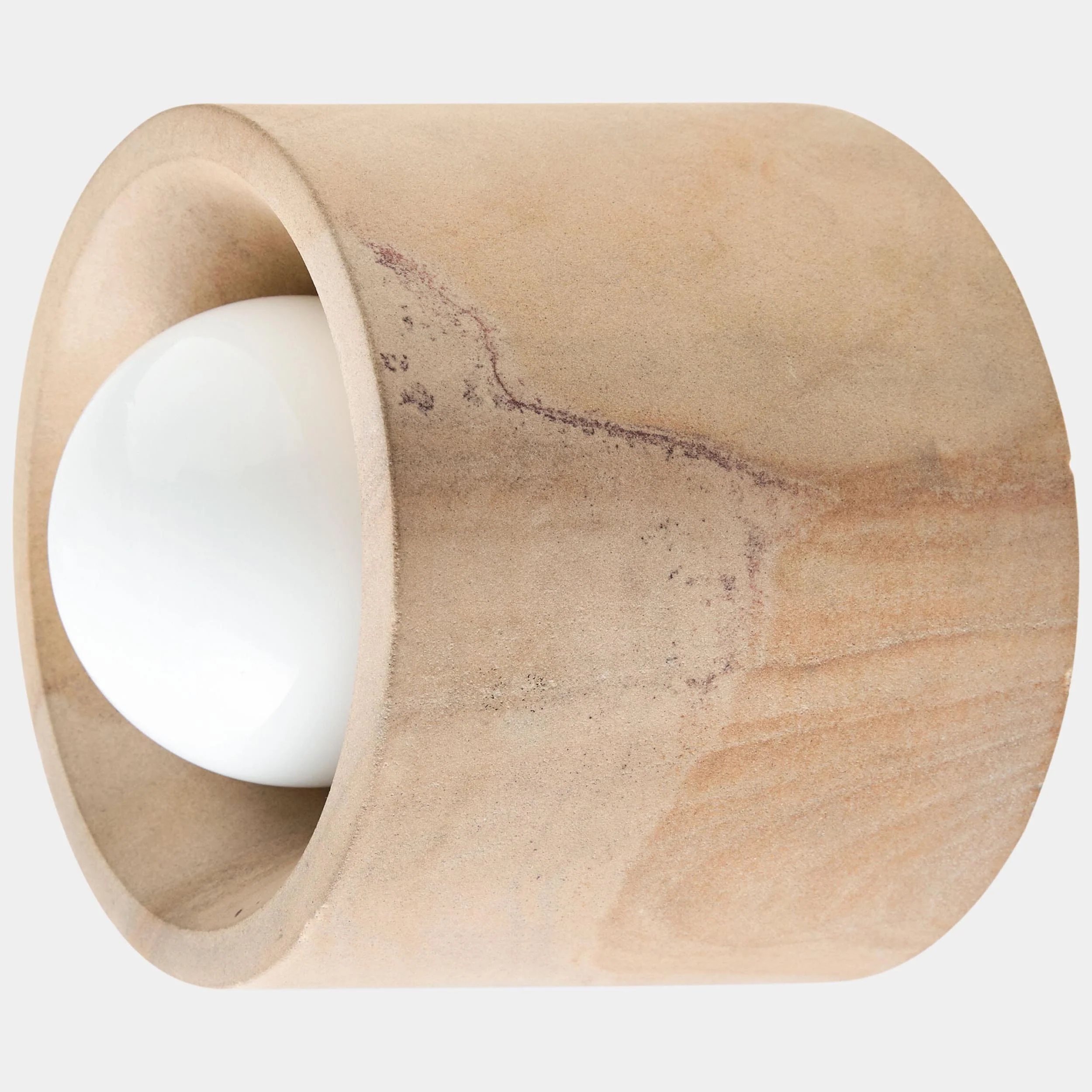 Nano Stone Sconce, Beige