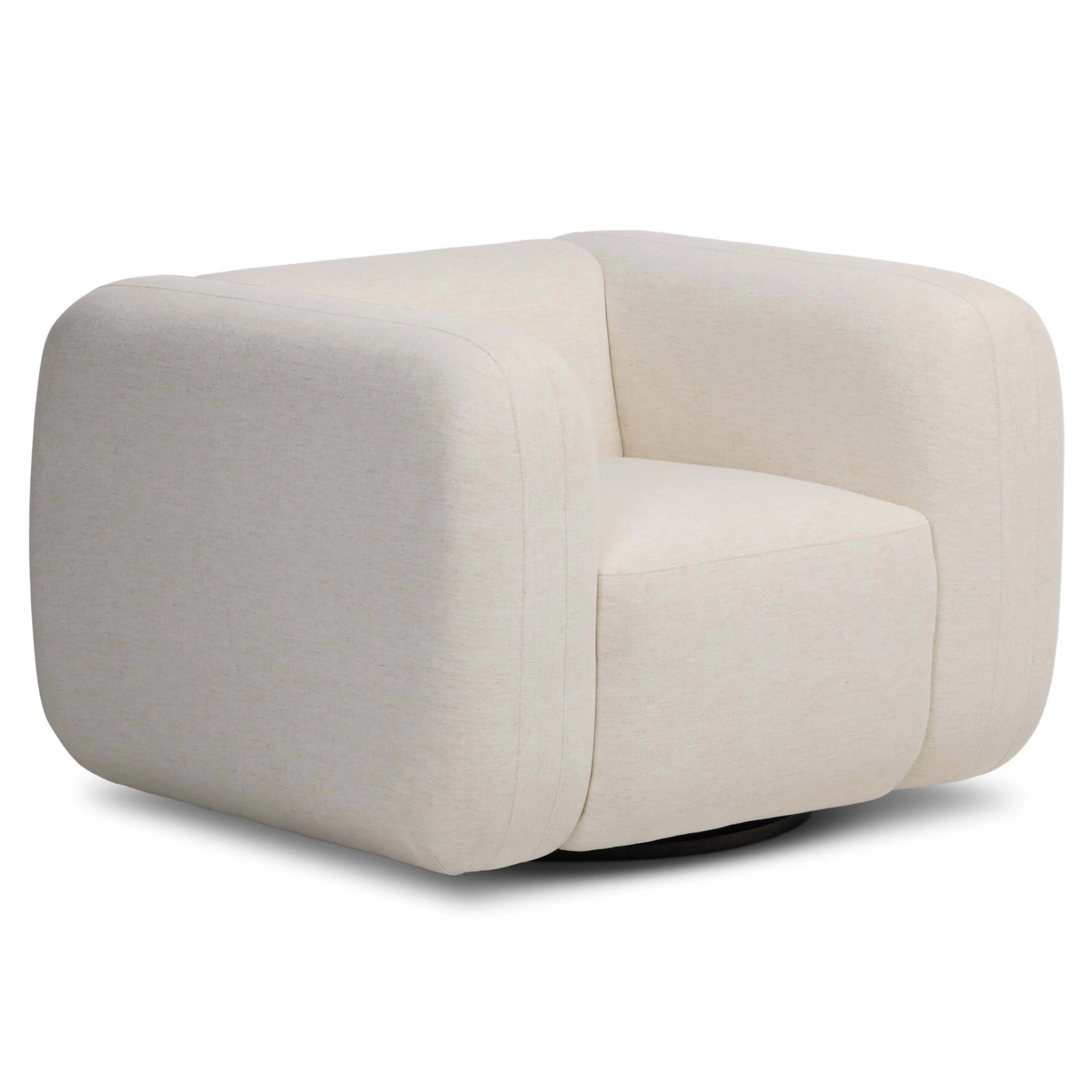 Nara Swivel Chair, Nomad Snow by Four Hands