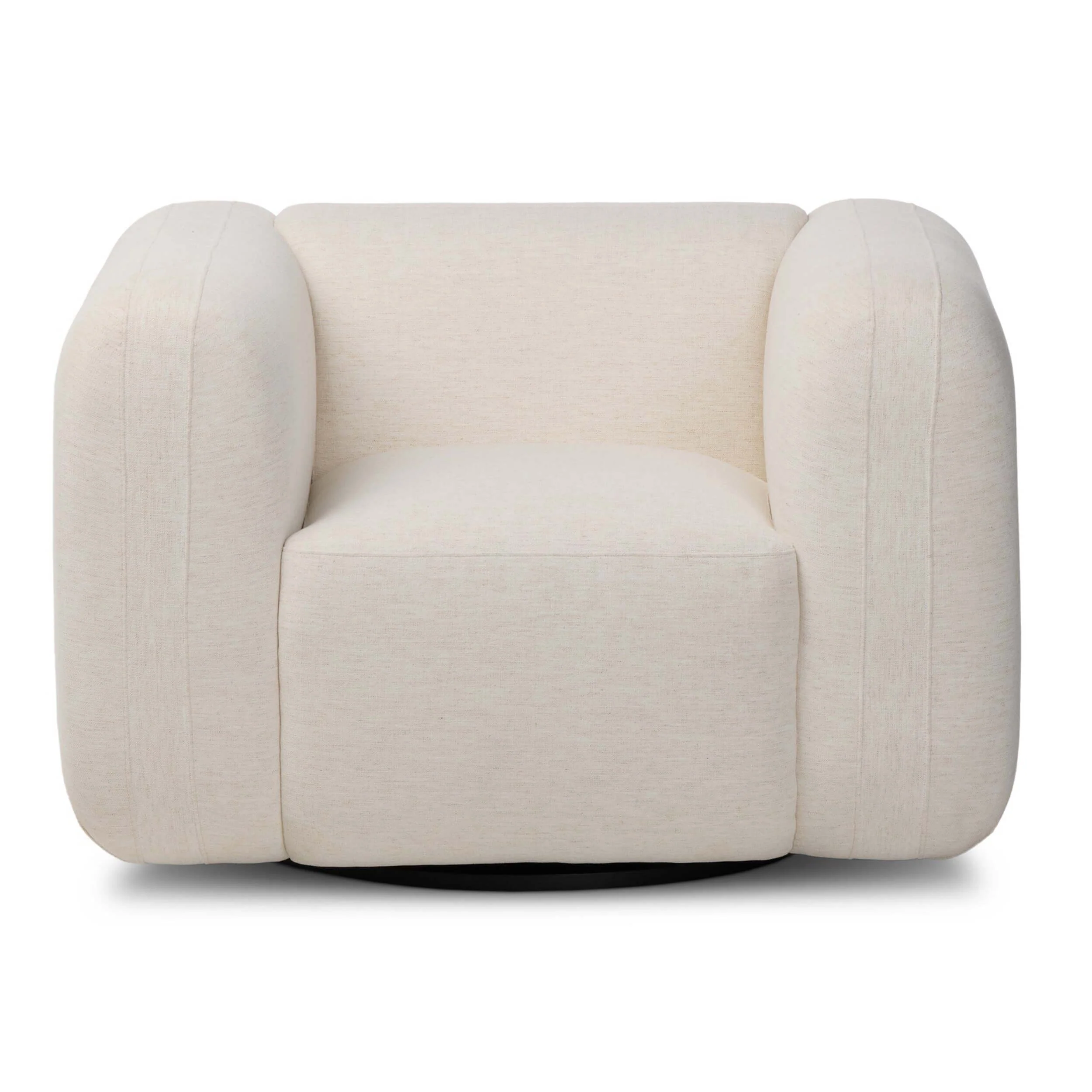 Nara Swivel Chair, Nomad Snow by Four Hands - Image 2