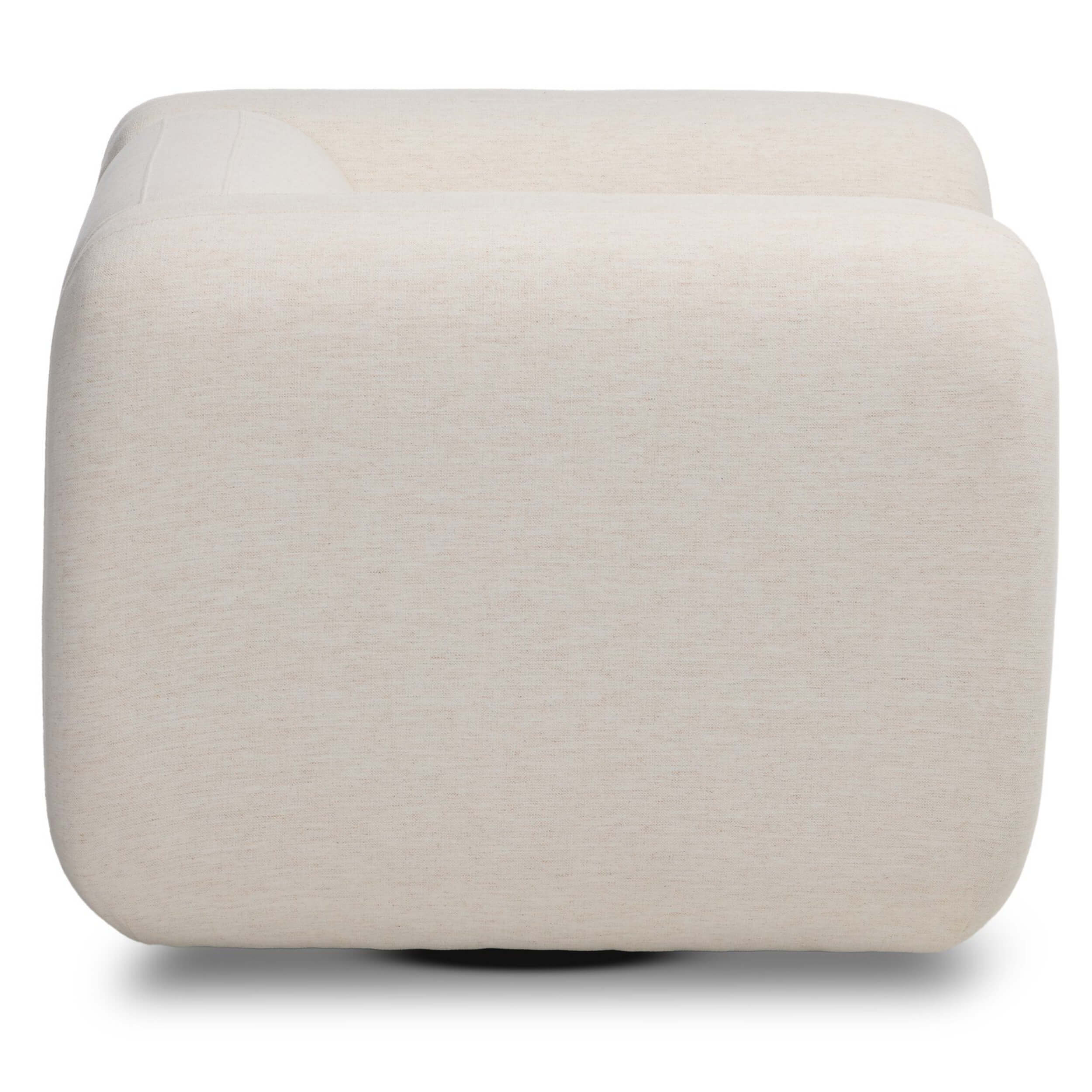 Nara Swivel Chair, Nomad Snow by Four Hands - Image 3