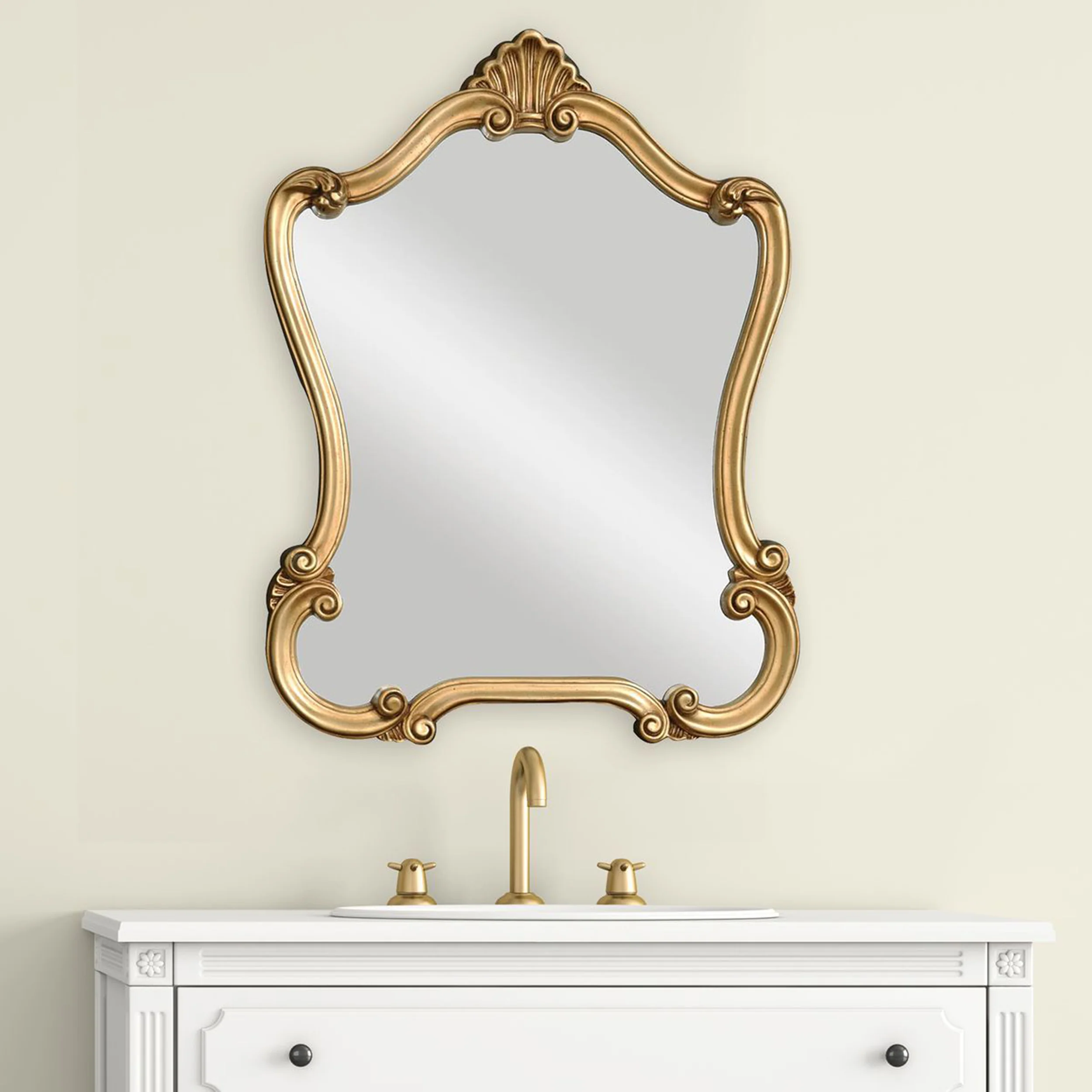 Natalia Mirror, Gold - Image 2