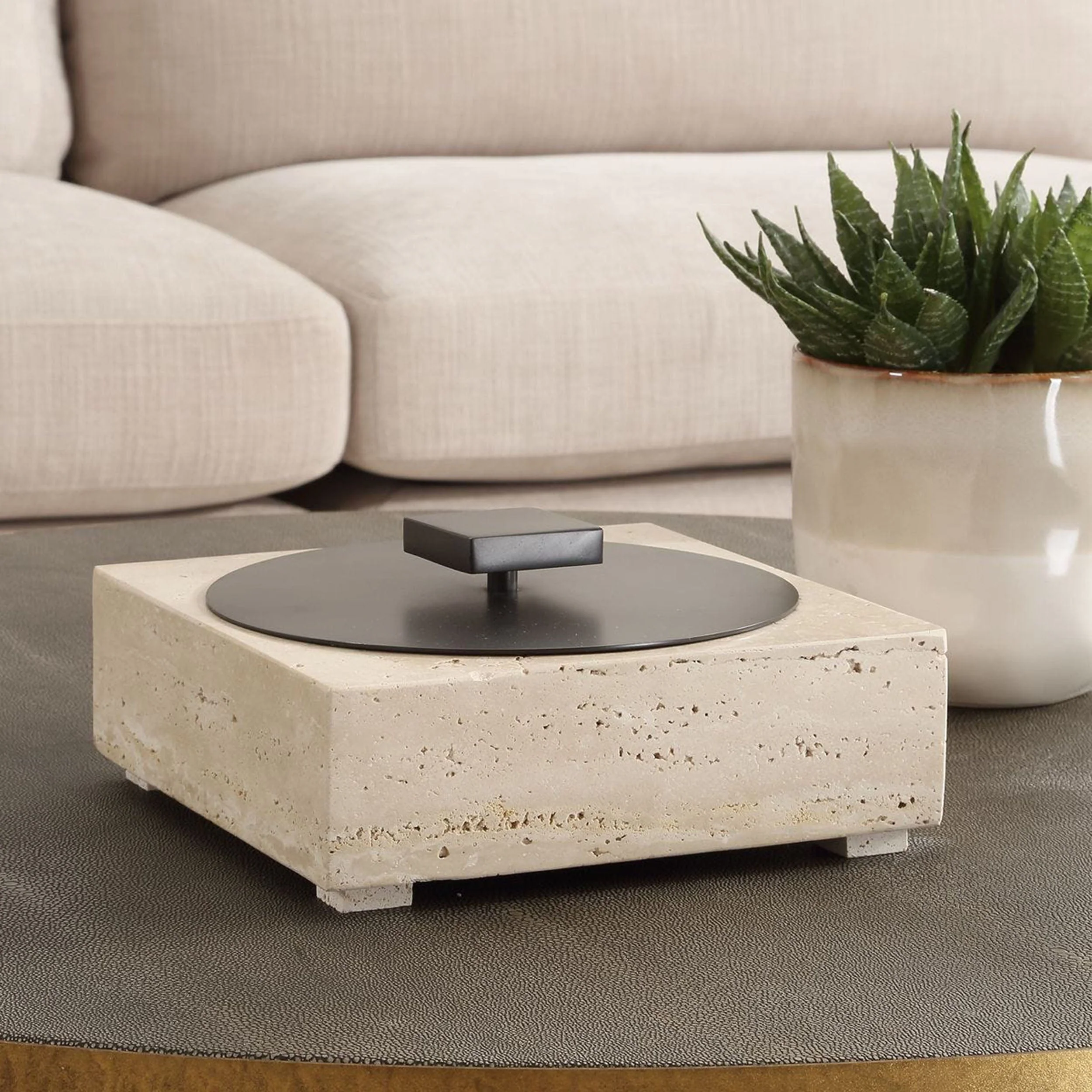 Natural Luxe Box, Travertine - Image 5