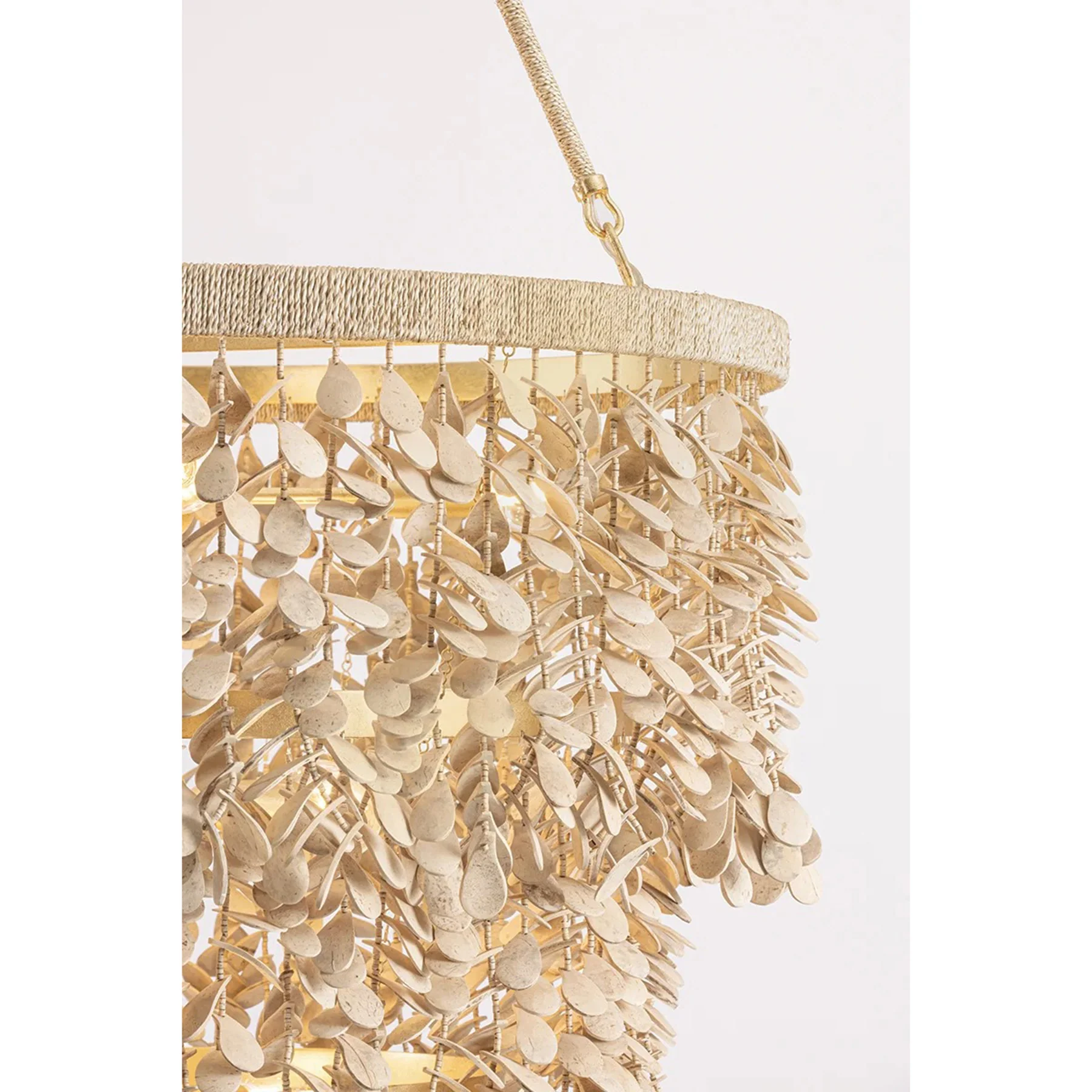 Naxos 18 Light Chandelier, Vintage Gold Leaf - Image 3