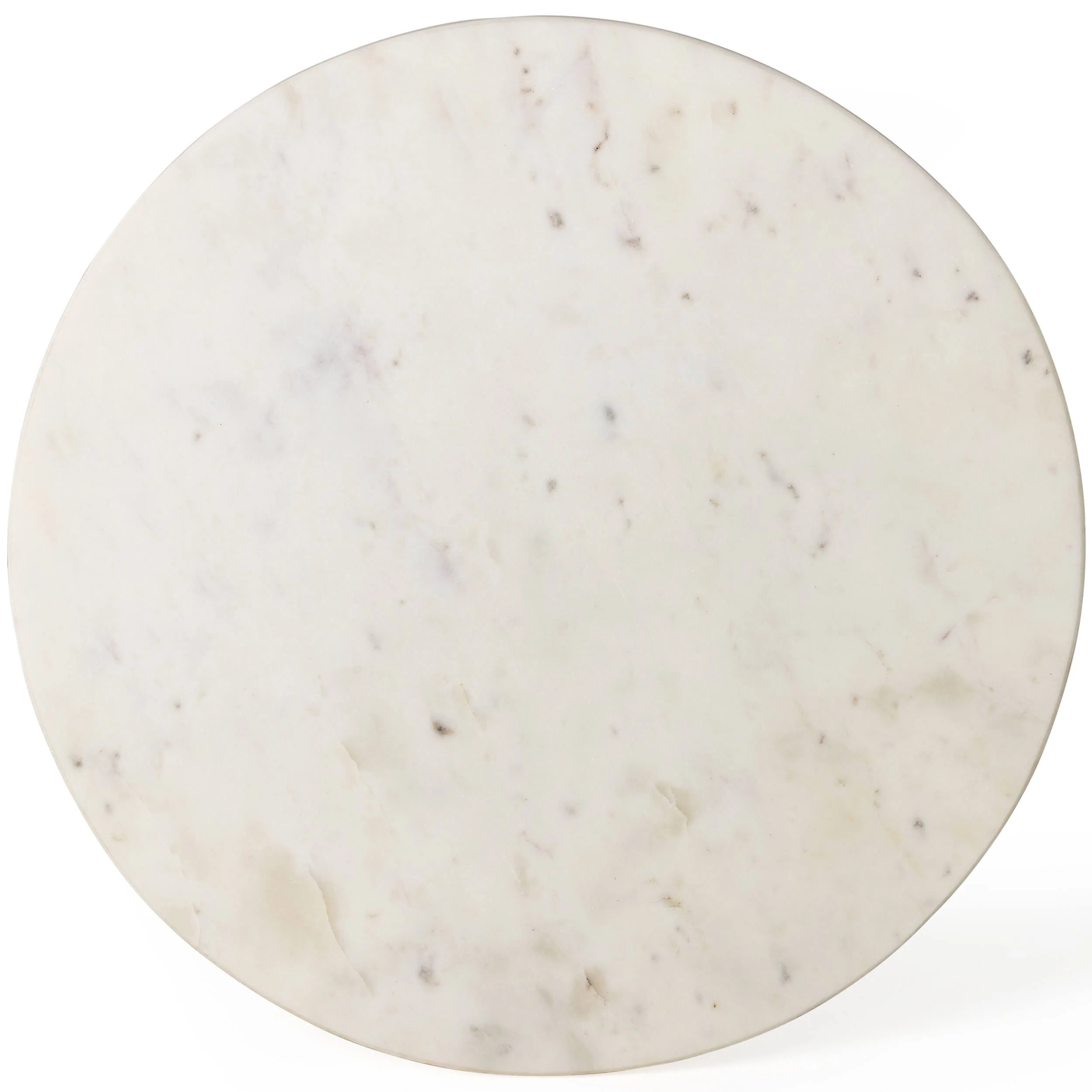 Neda End Table, Polished White Marble by Four Hands - Image 3