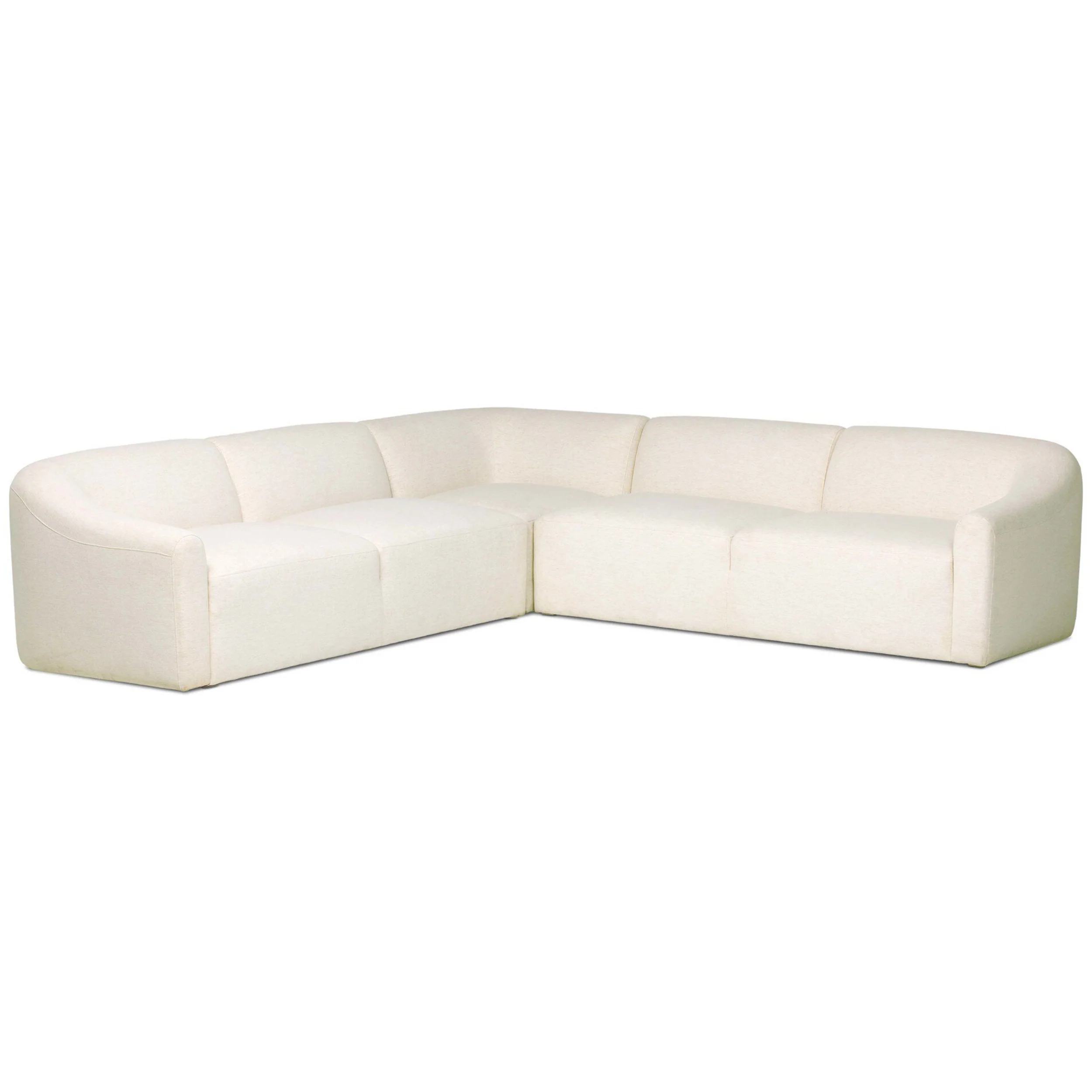 Nellie 3 Piece Sectional, Nomad Snow by Four Hands
