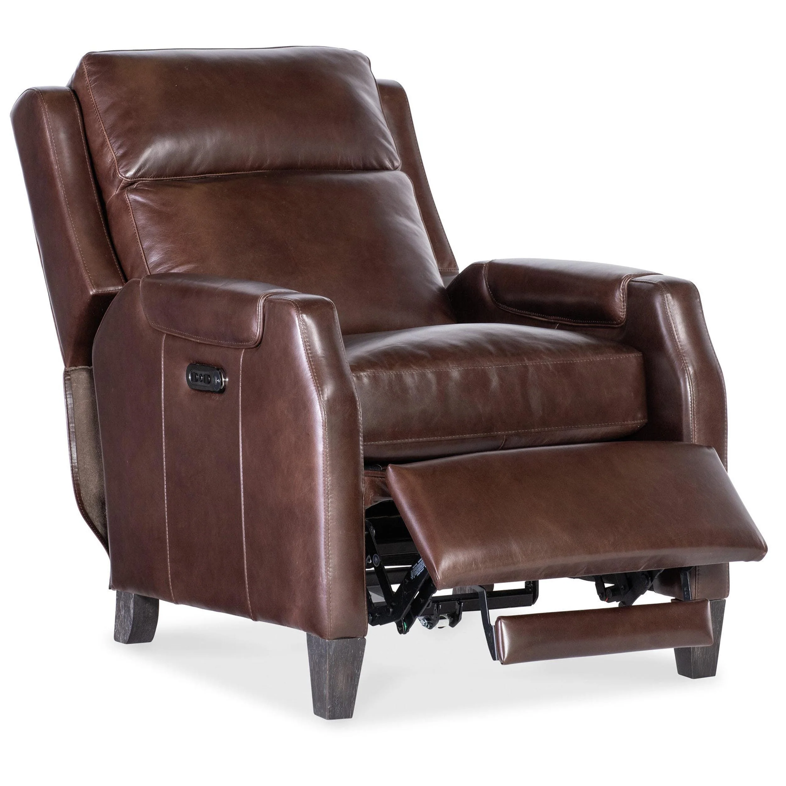 Nelson Leather Power Recliner,  Dark Roast - Image 5