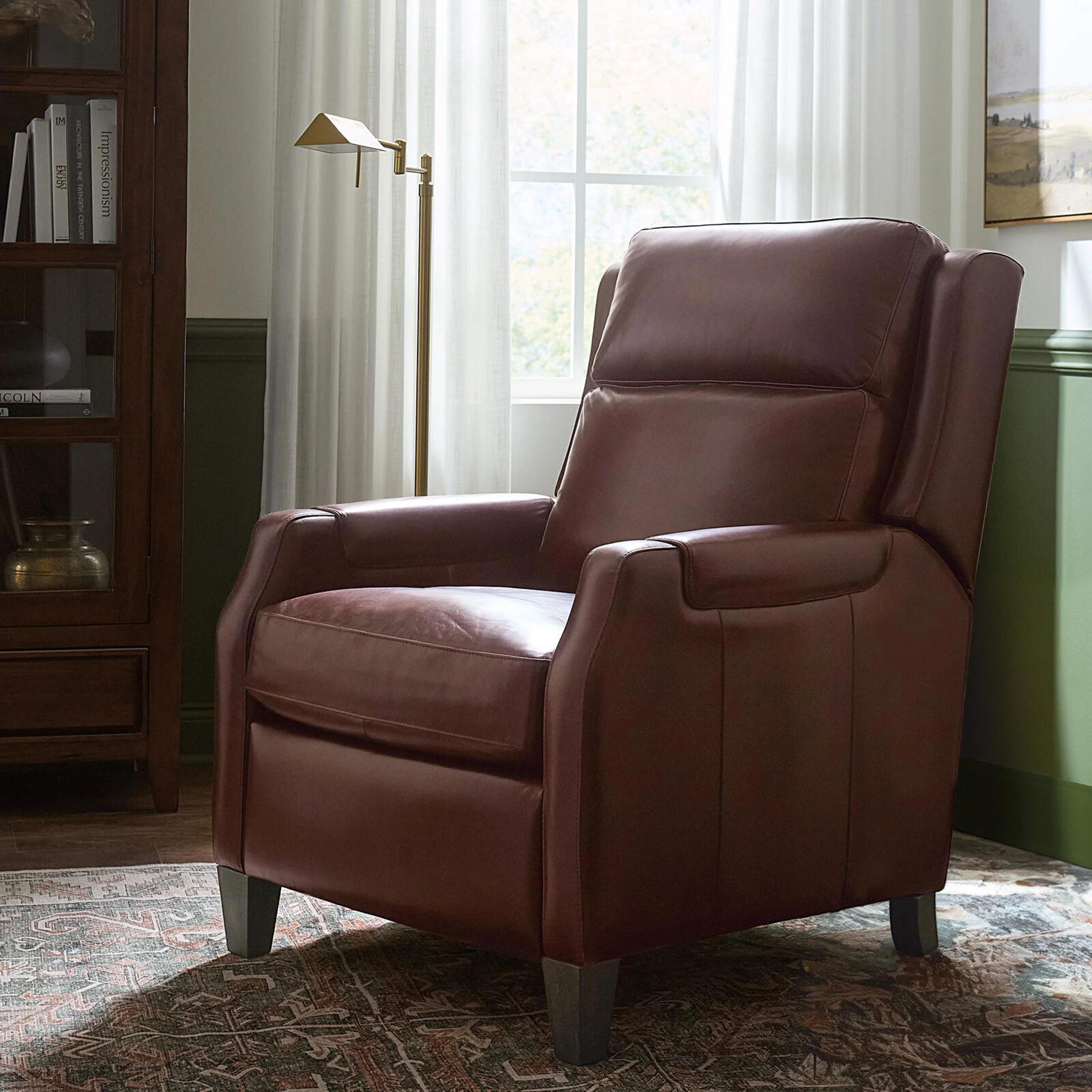 Nelson Leather Power Recliner,  Dark Roast - Image 7