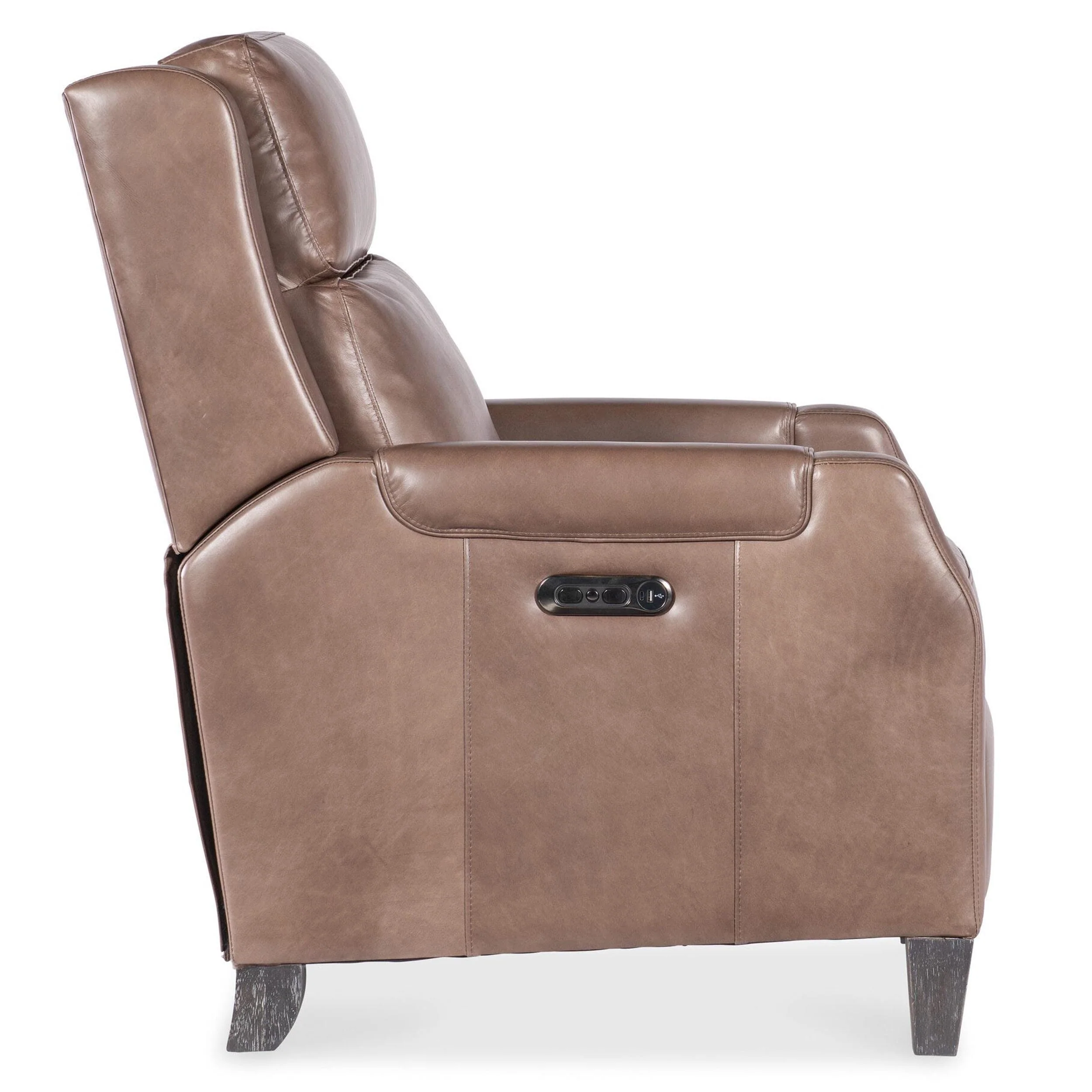 Nelson Leather Power Recliner, Light Mocha - Image 3