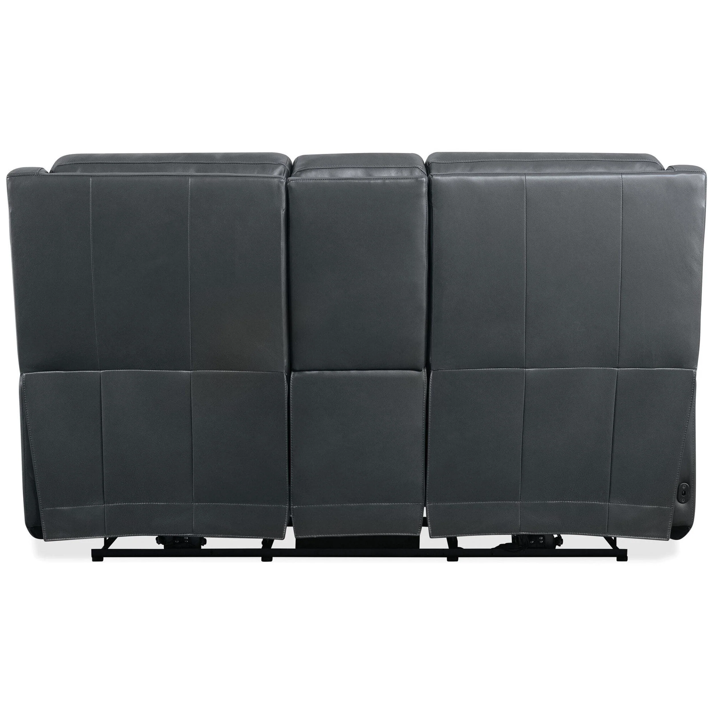 Nelson Leather Zero Gravity Power Console Loveseat, Salvo Denim - Image 4