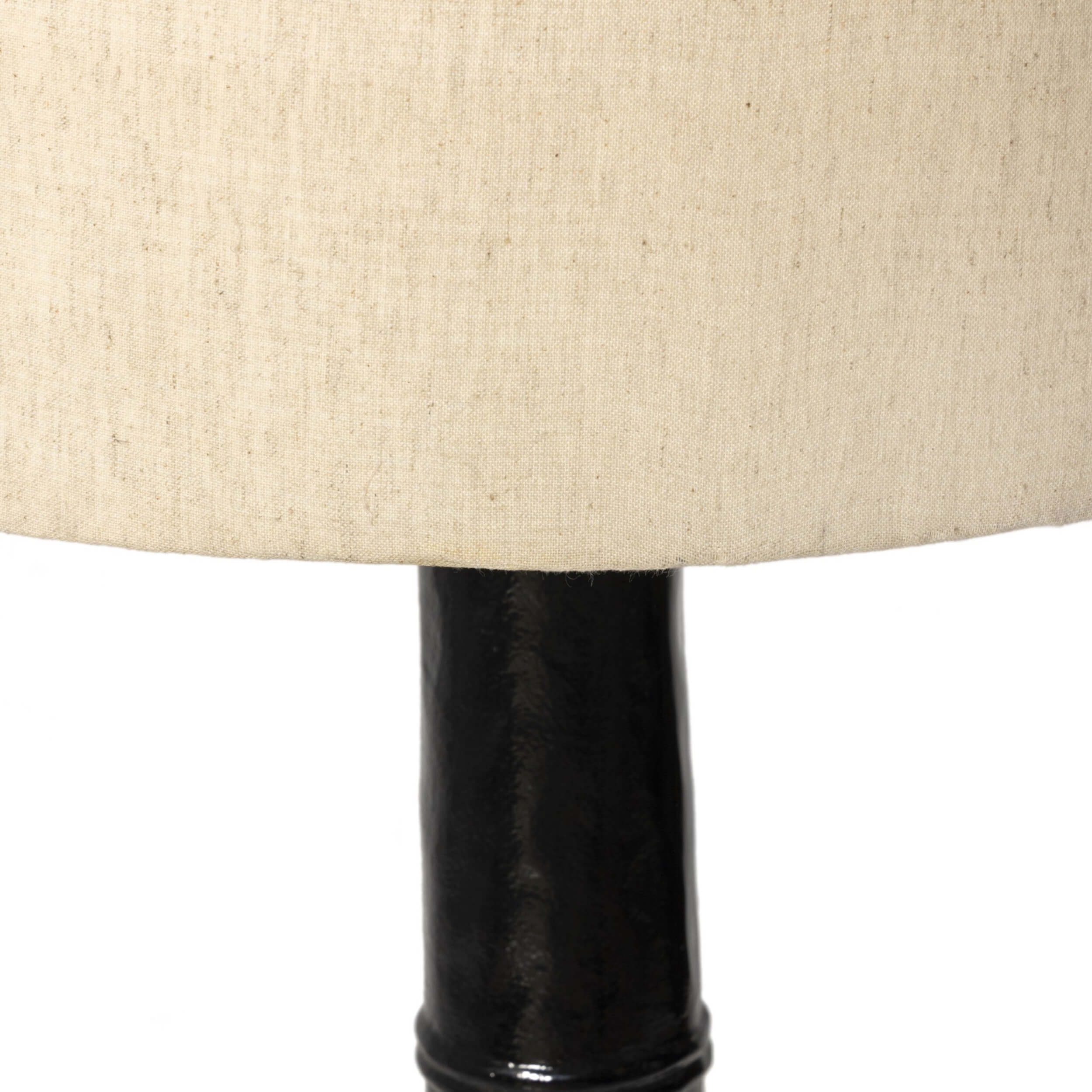 Nerissa Floor Lamp, Glossy Black by Four Hands - Image 4