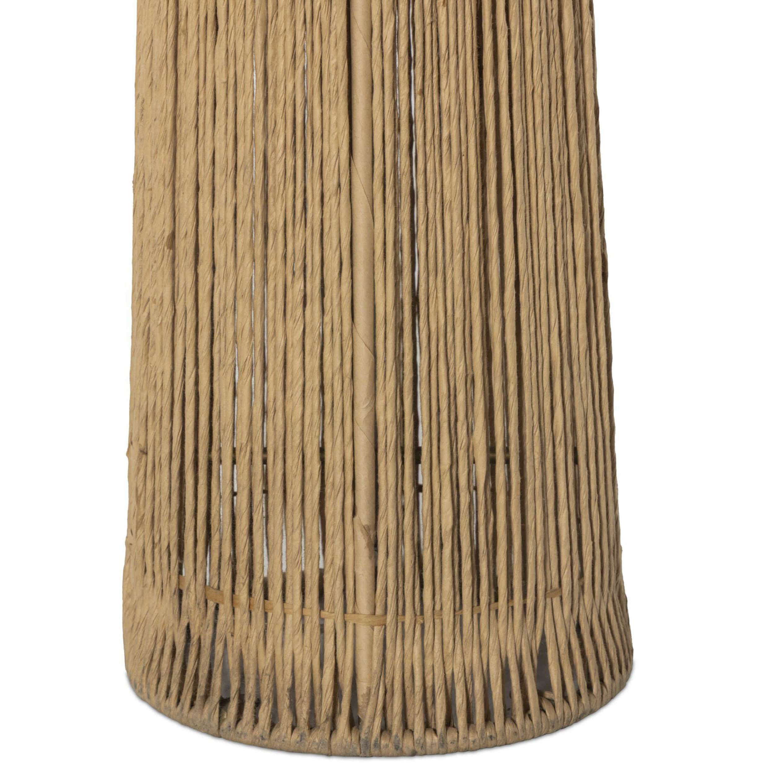 Nessa Floor Lamp, Cream Slub Linen by Four Hands - Image 3