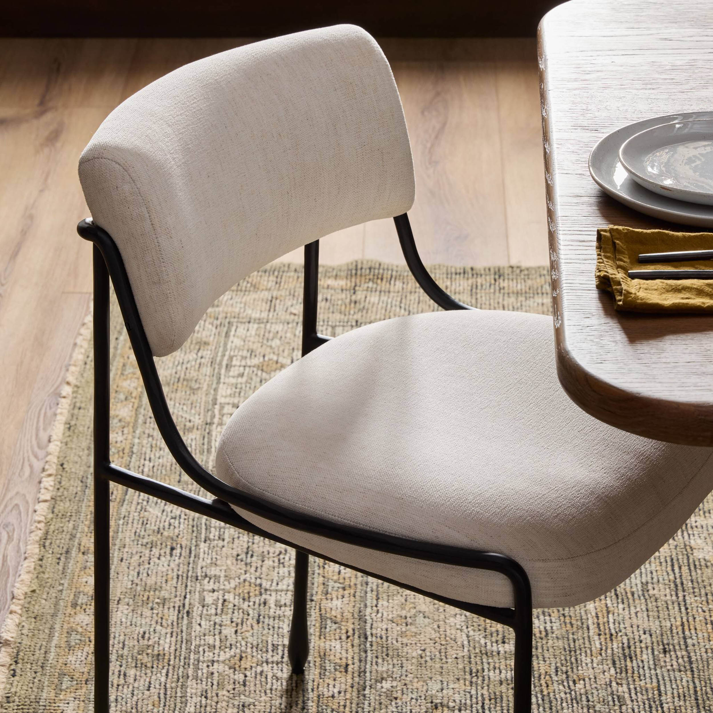 Nettie Dining Chair, Nomad Snow, Set of 2 by Four Hands - Image 6