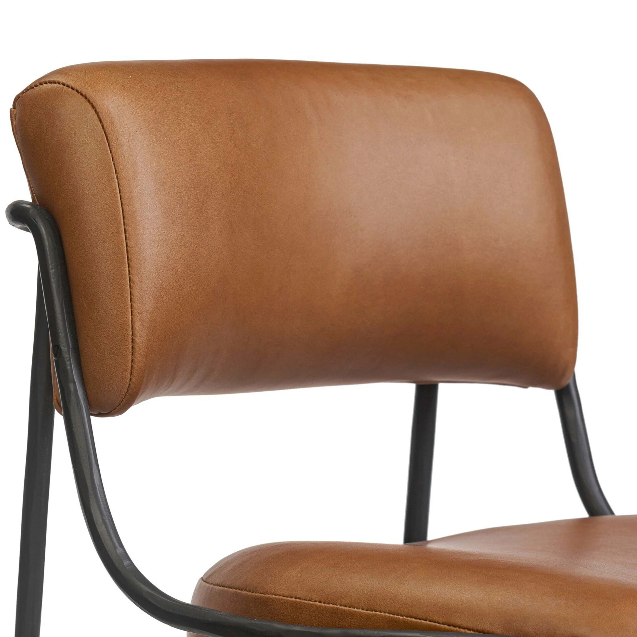Nettie Leather Dining Chair, Sonoma Chestnut, Set of 2 by Four Hands - Image 5