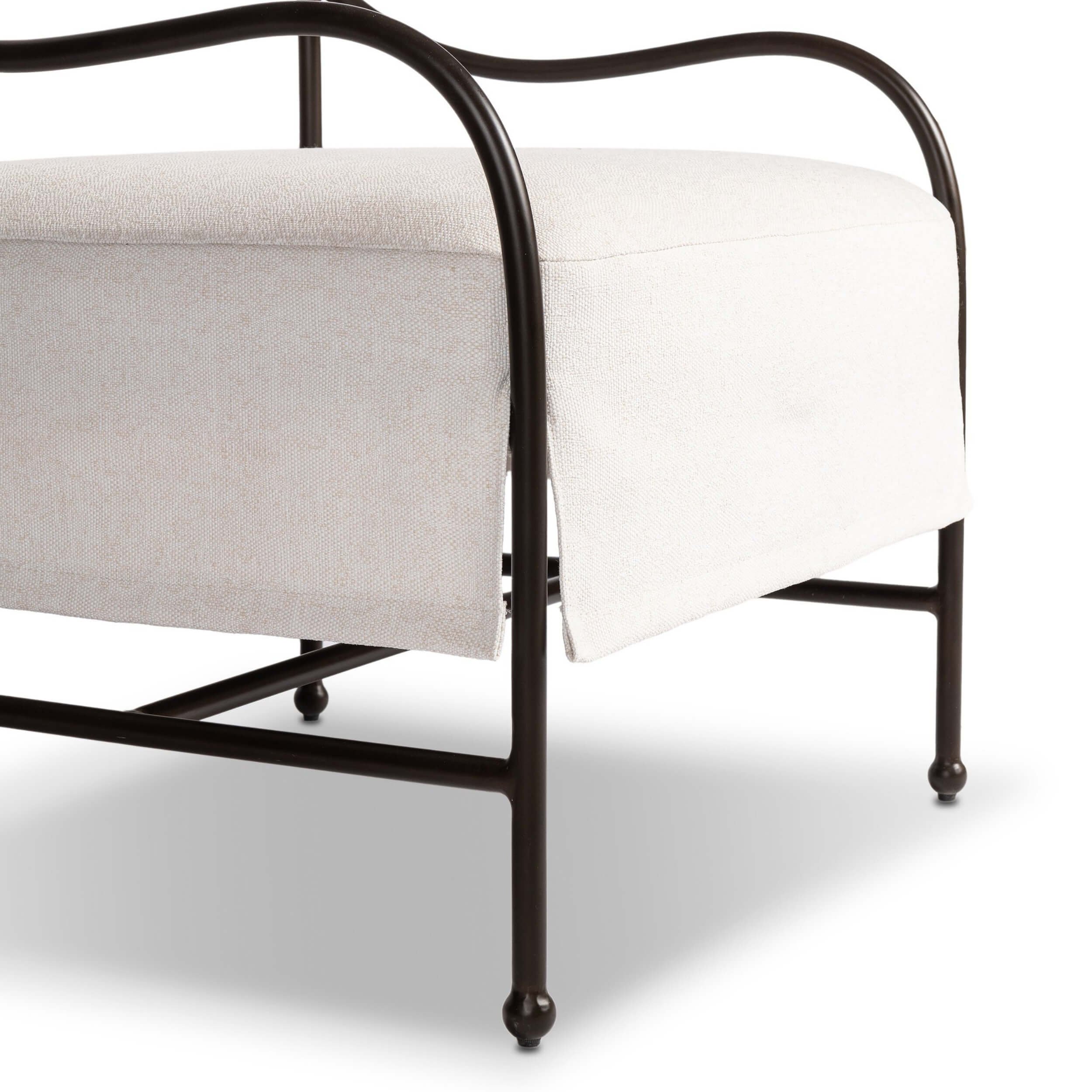 Nevin Outdoor Chair, Alessi Linen by Amber Lewis x Four Hands - Image 5