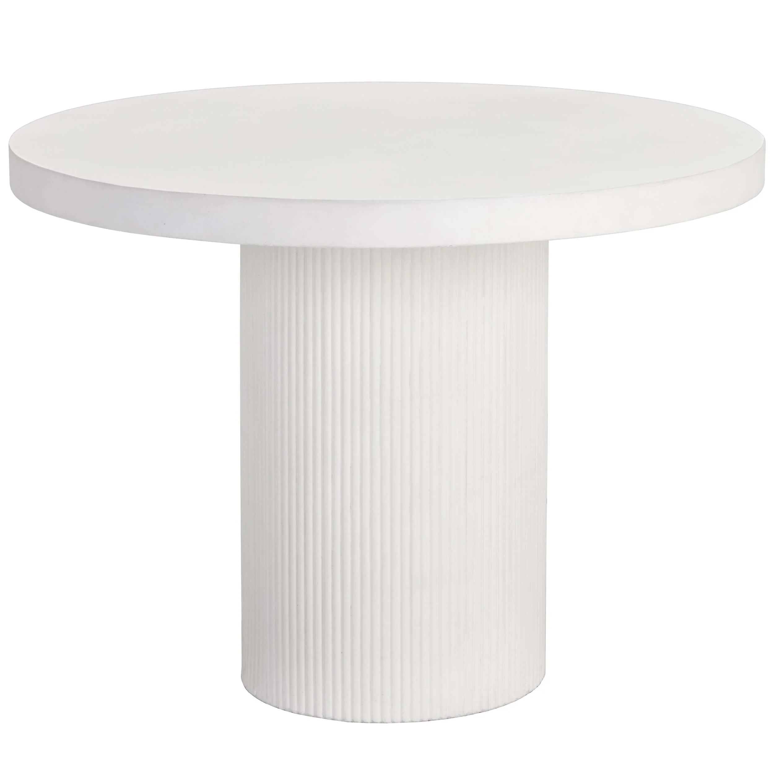 Nicolette 40" Round Dining Table, White