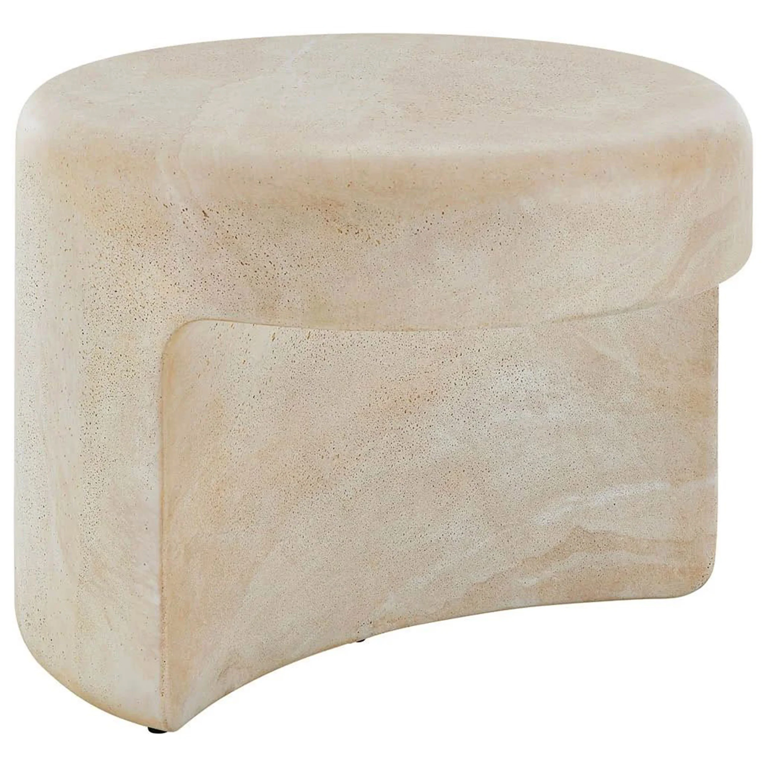 Nimbus Nesting Table, Faux Travertine
