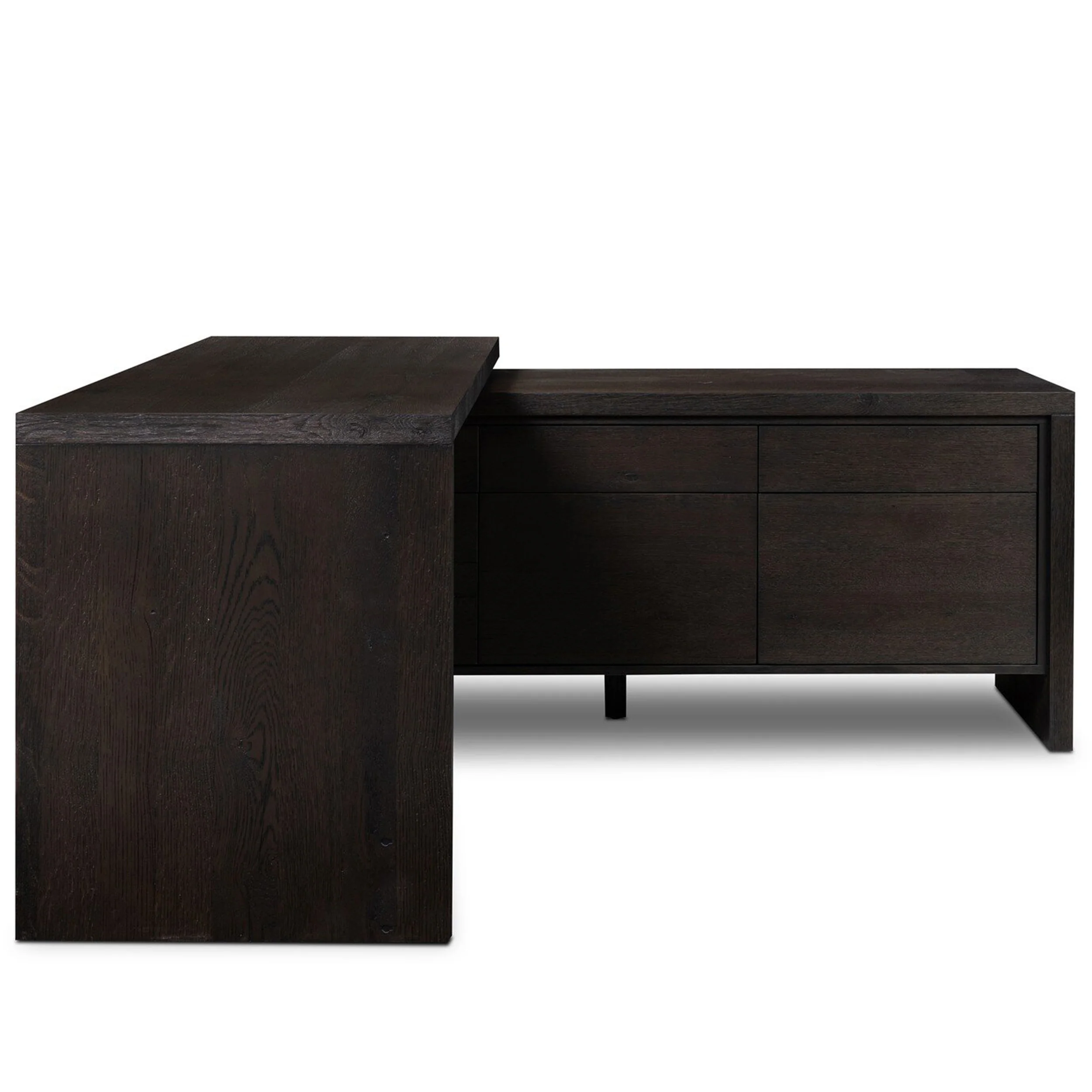 Noah Rotating Desk, Smoked Black by Four Hands - Image 2