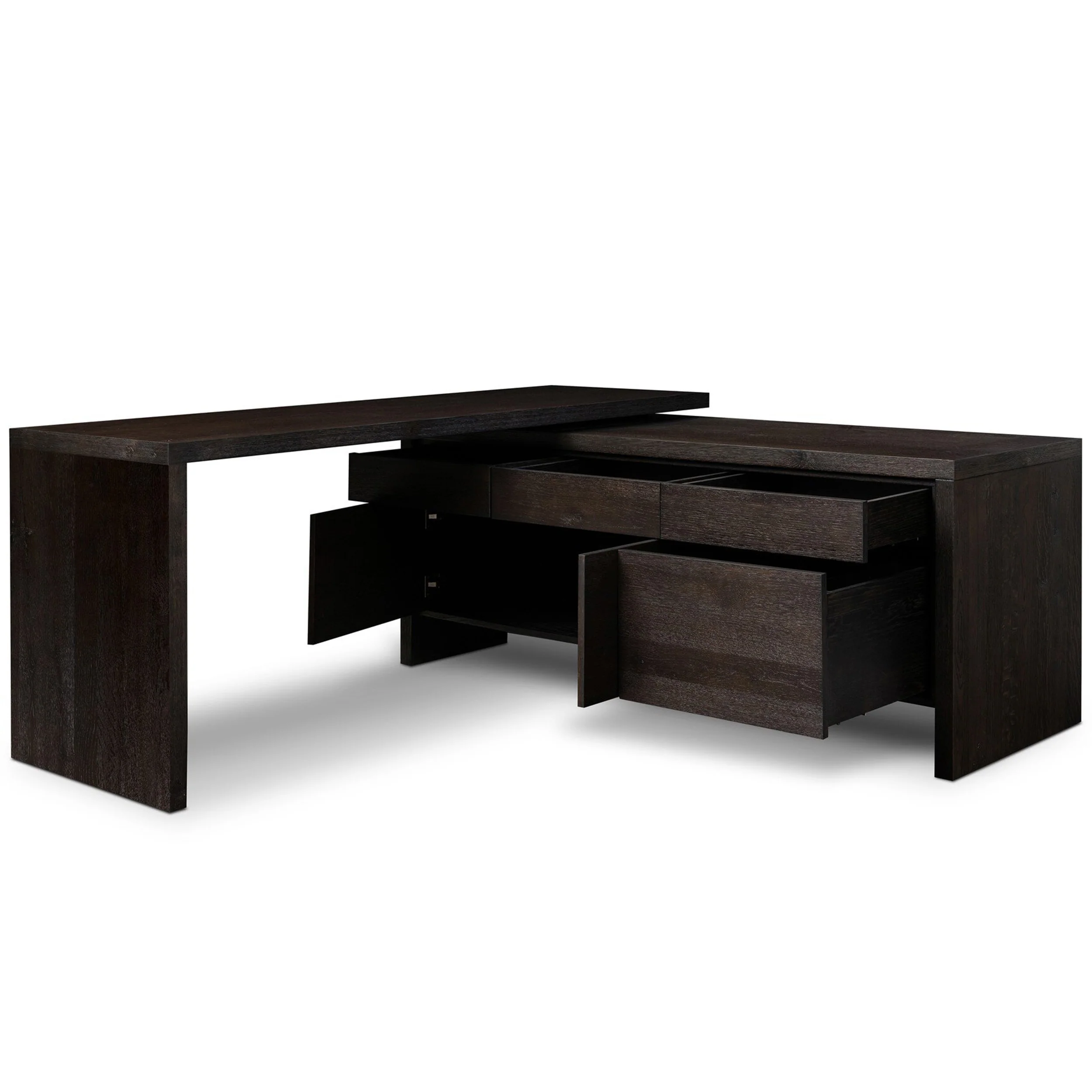 Noah Rotating Desk, Smoked Black by Four Hands - Image 5