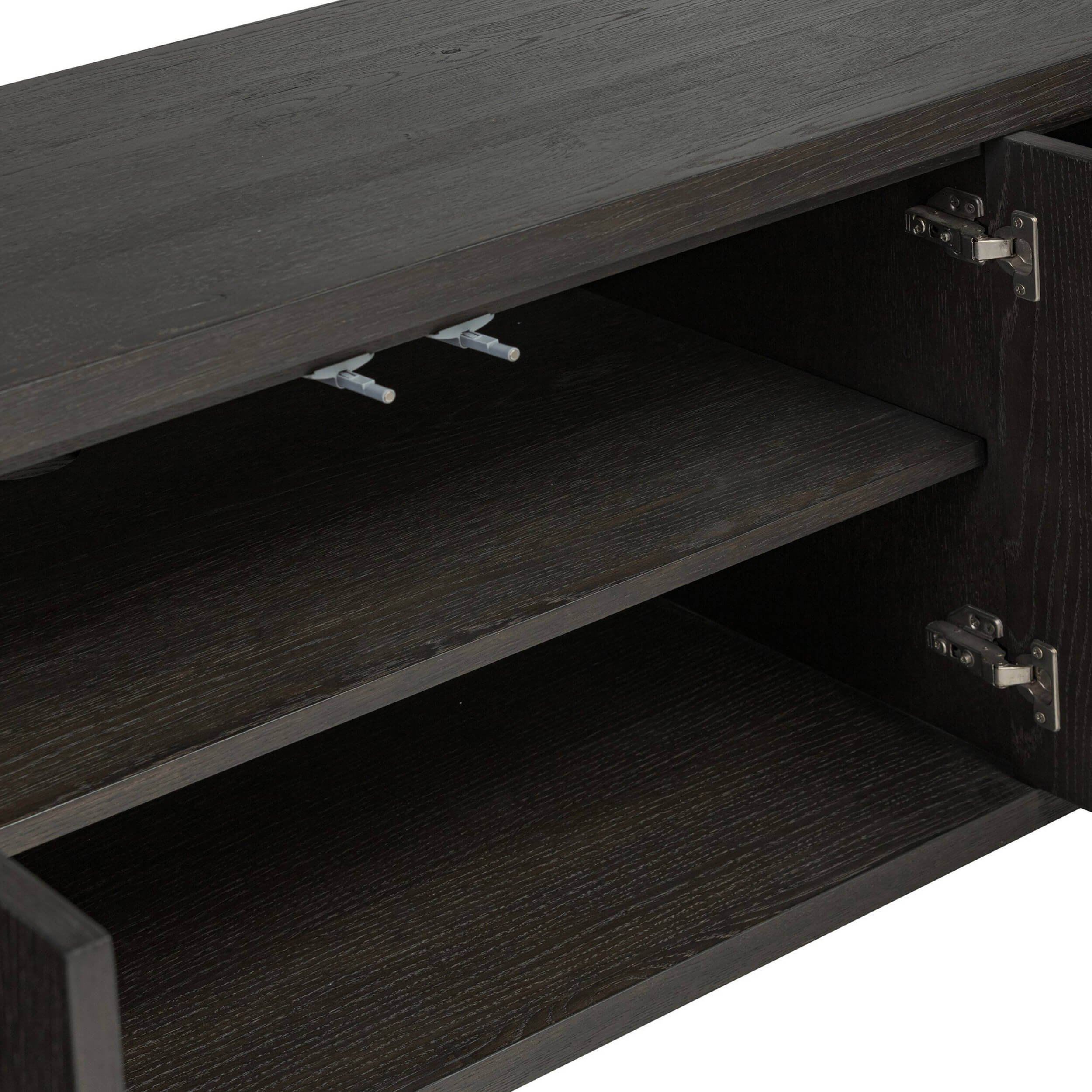 Noeline Media Console, Smoked Black Oak by Four Hands - Image 7