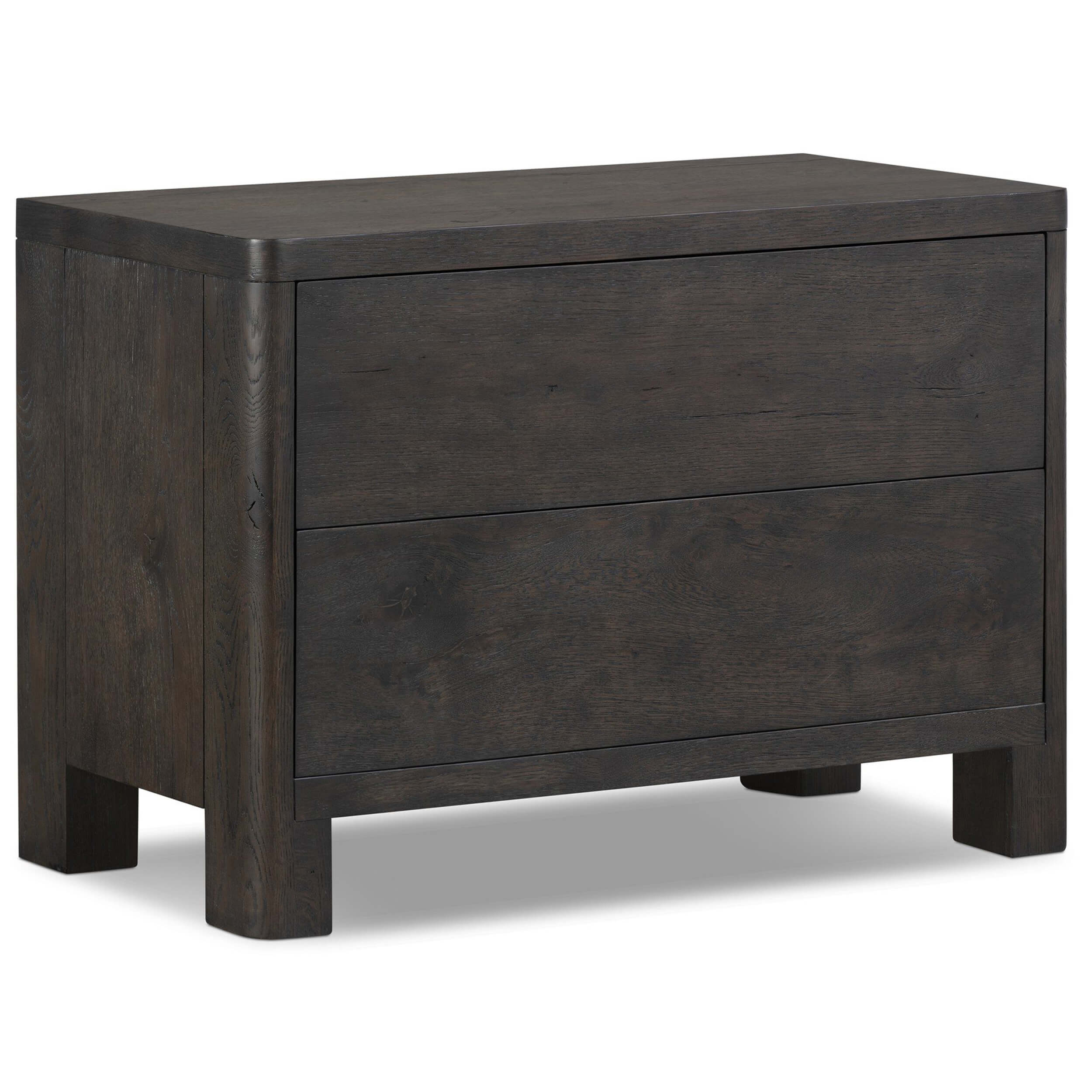 Noeline Nightstand, Smoked Black Oak by Four Hands