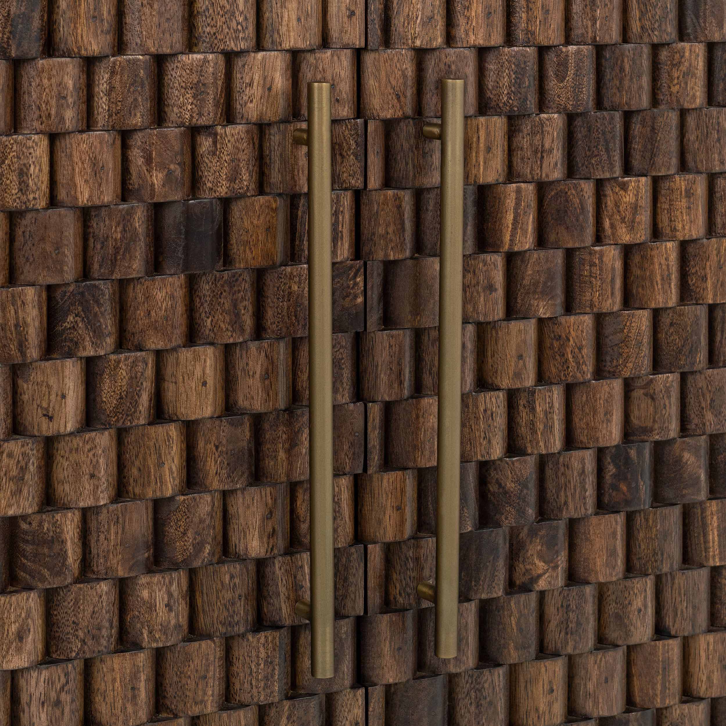 Norwood 2 Door Cabinet, Brown - Image 4