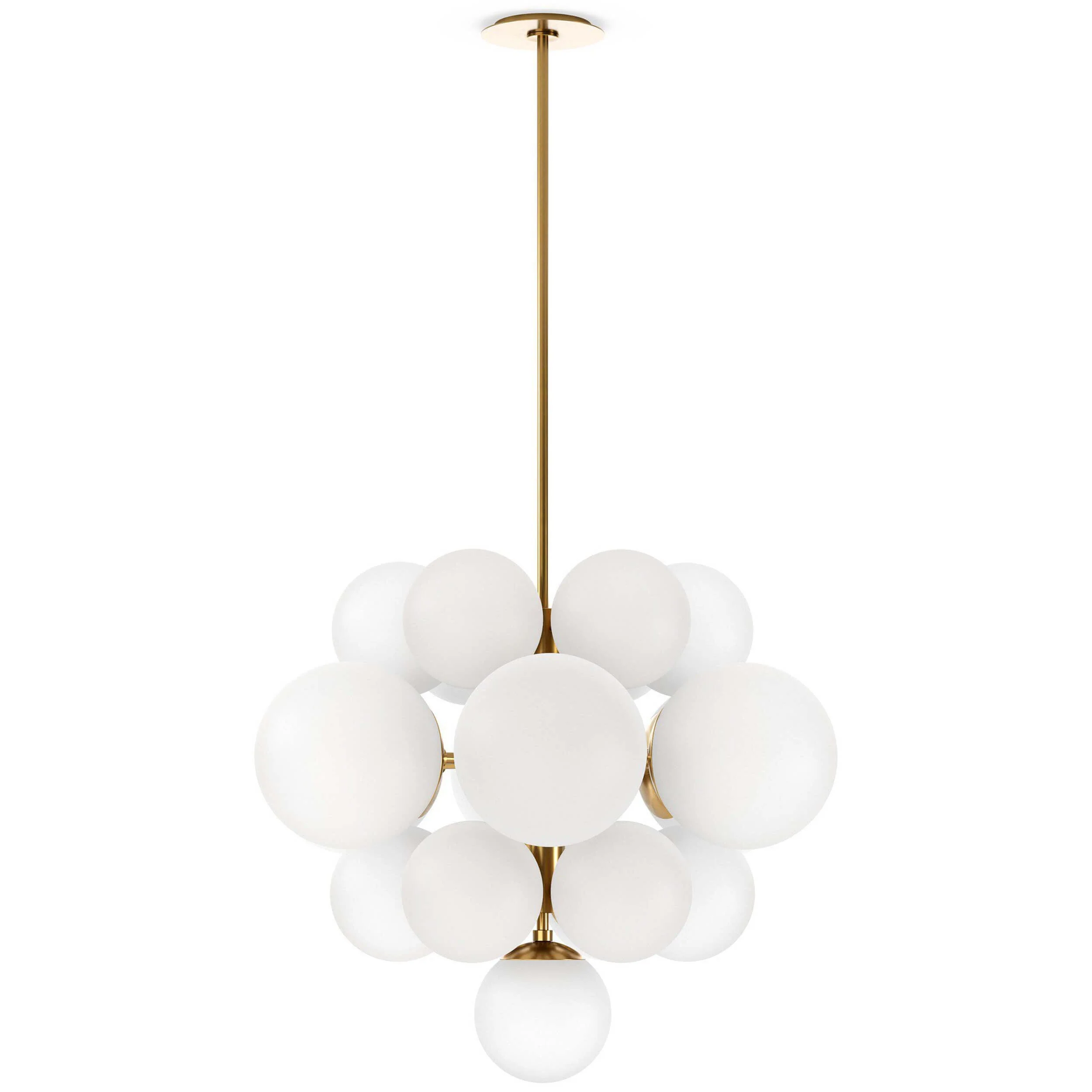 Nova Chandelier, Burnished Brass by Four Hands
