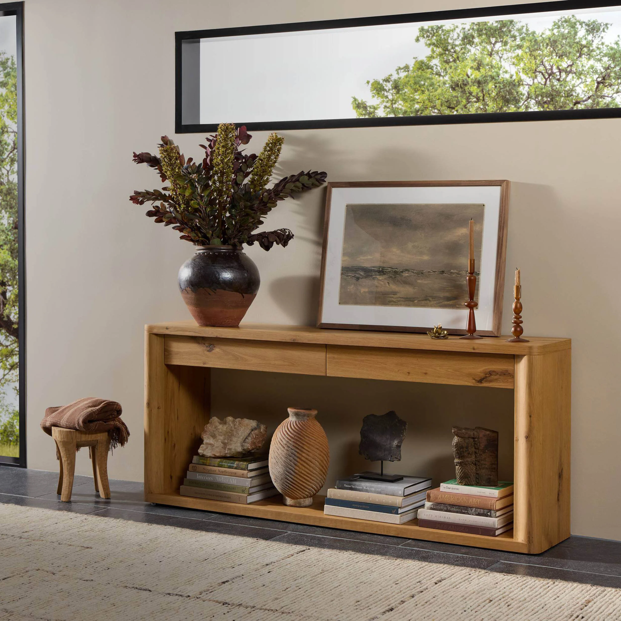 Novella Console Table, Natural by Four Hands - Image 7