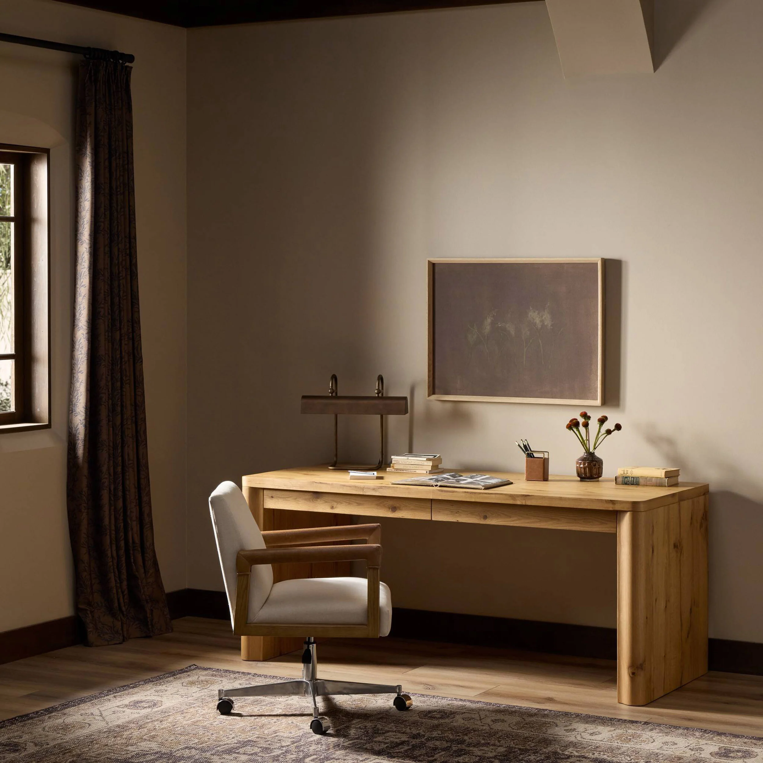Novella Writing Desk, Natural by Four Hands - Image 7