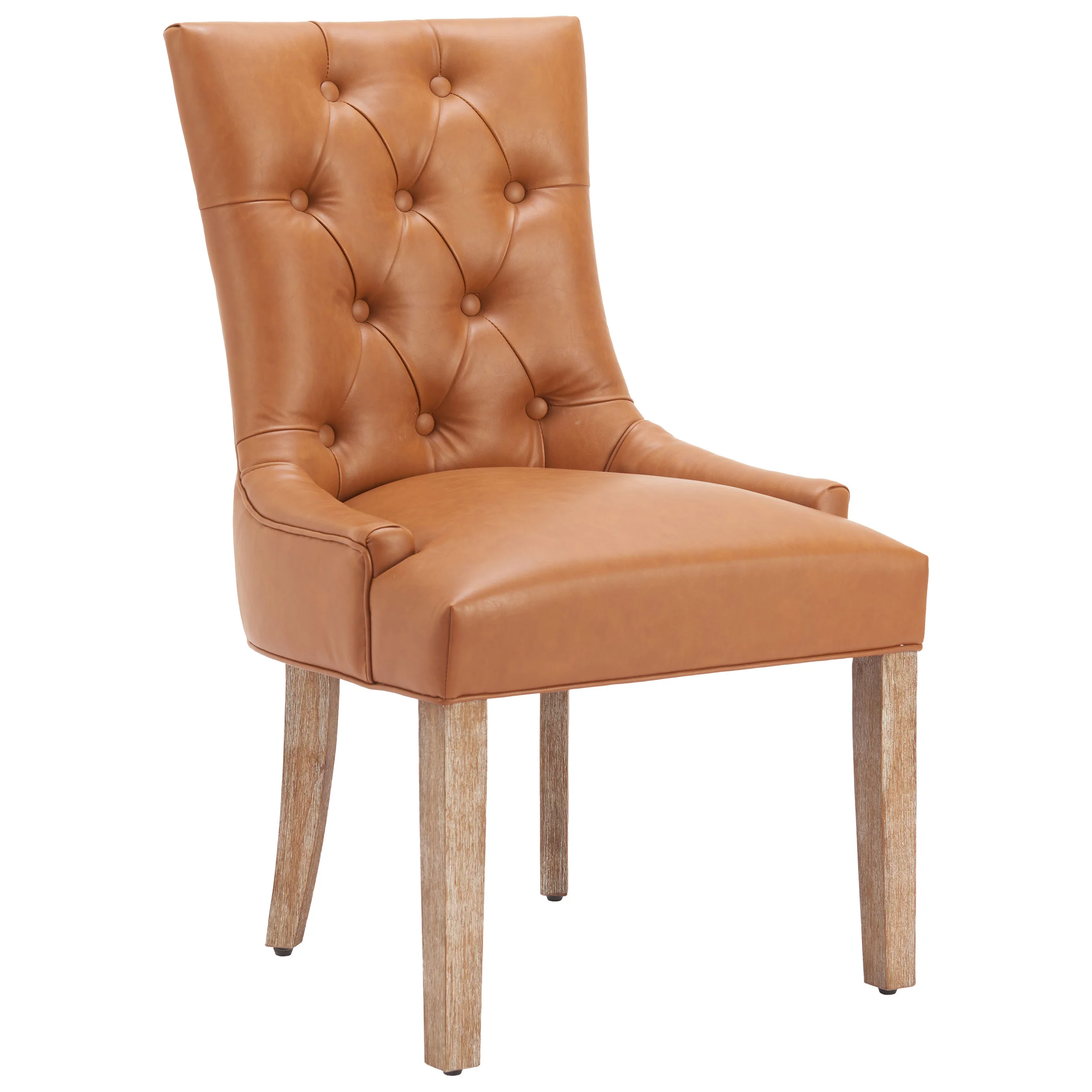Nuby Dining Chair, Brown, Set of 2