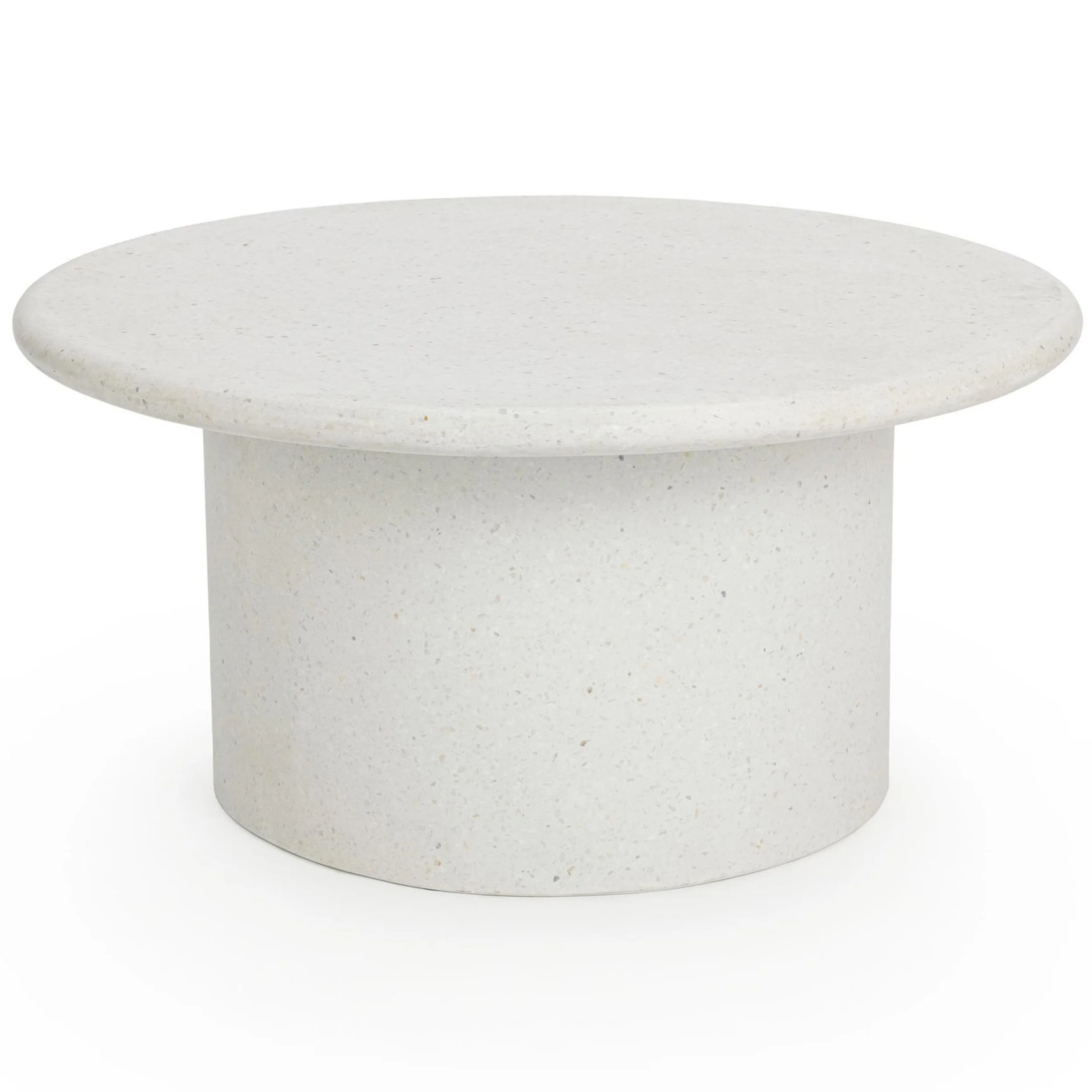 Nysa Outdoor Round CoffeeTable, White
