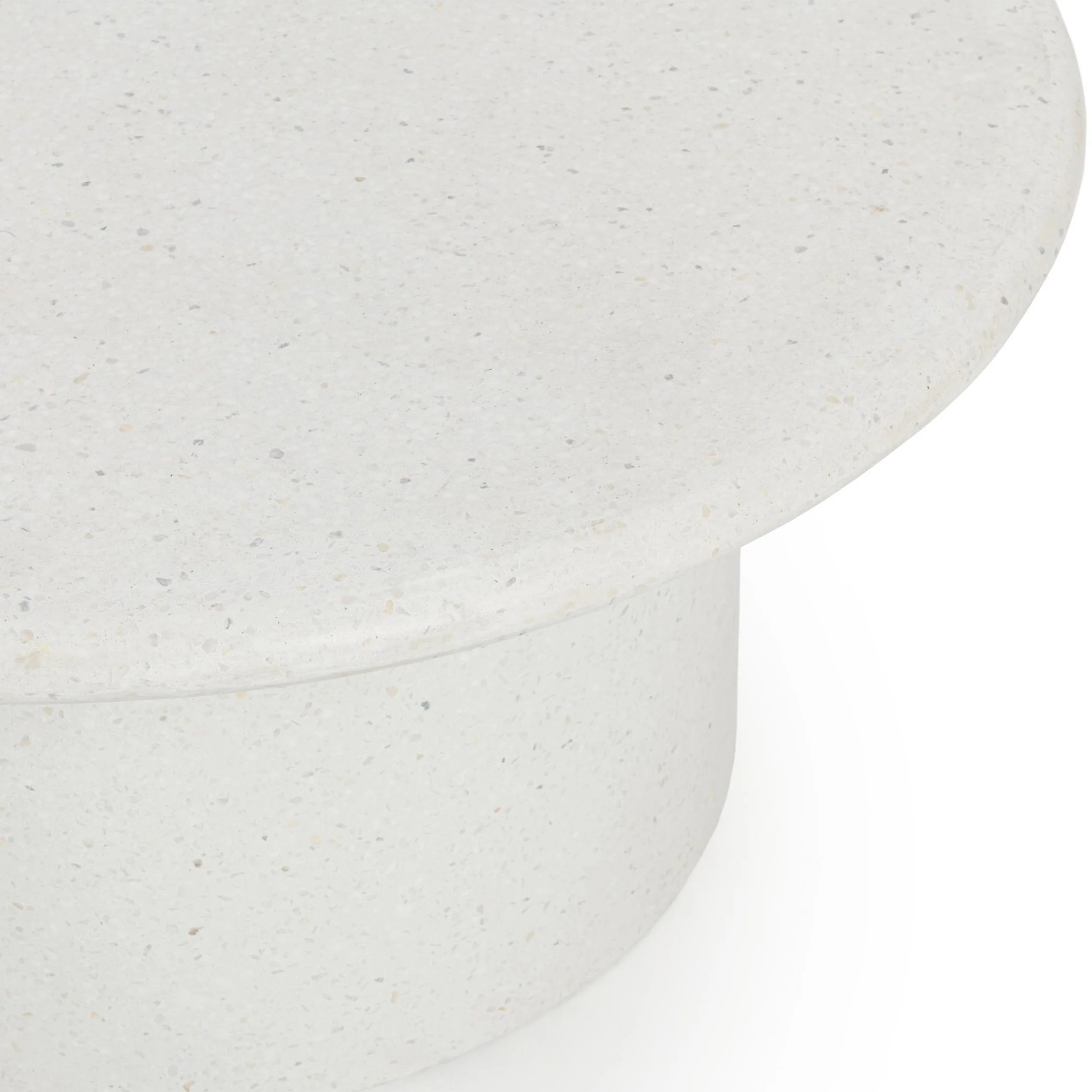 Nysa Outdoor Round CoffeeTable, White - Image 3