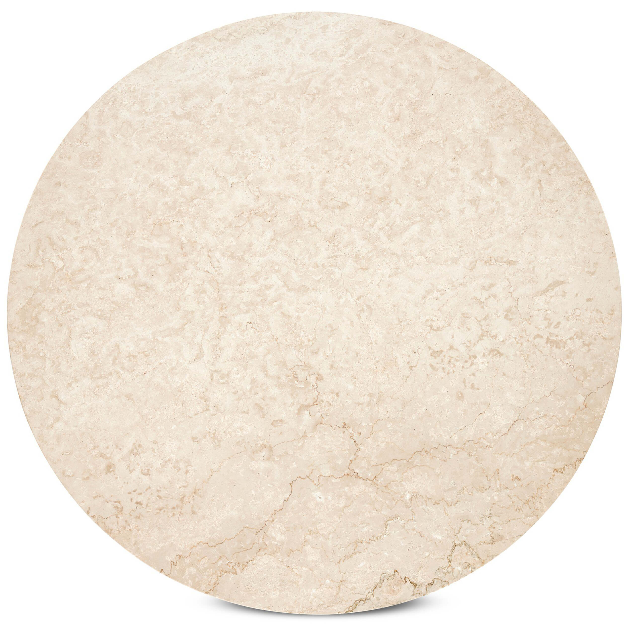 Oakland 48" Round Outdoor Dining Table, Cream Marble by Four Hands - Image 2