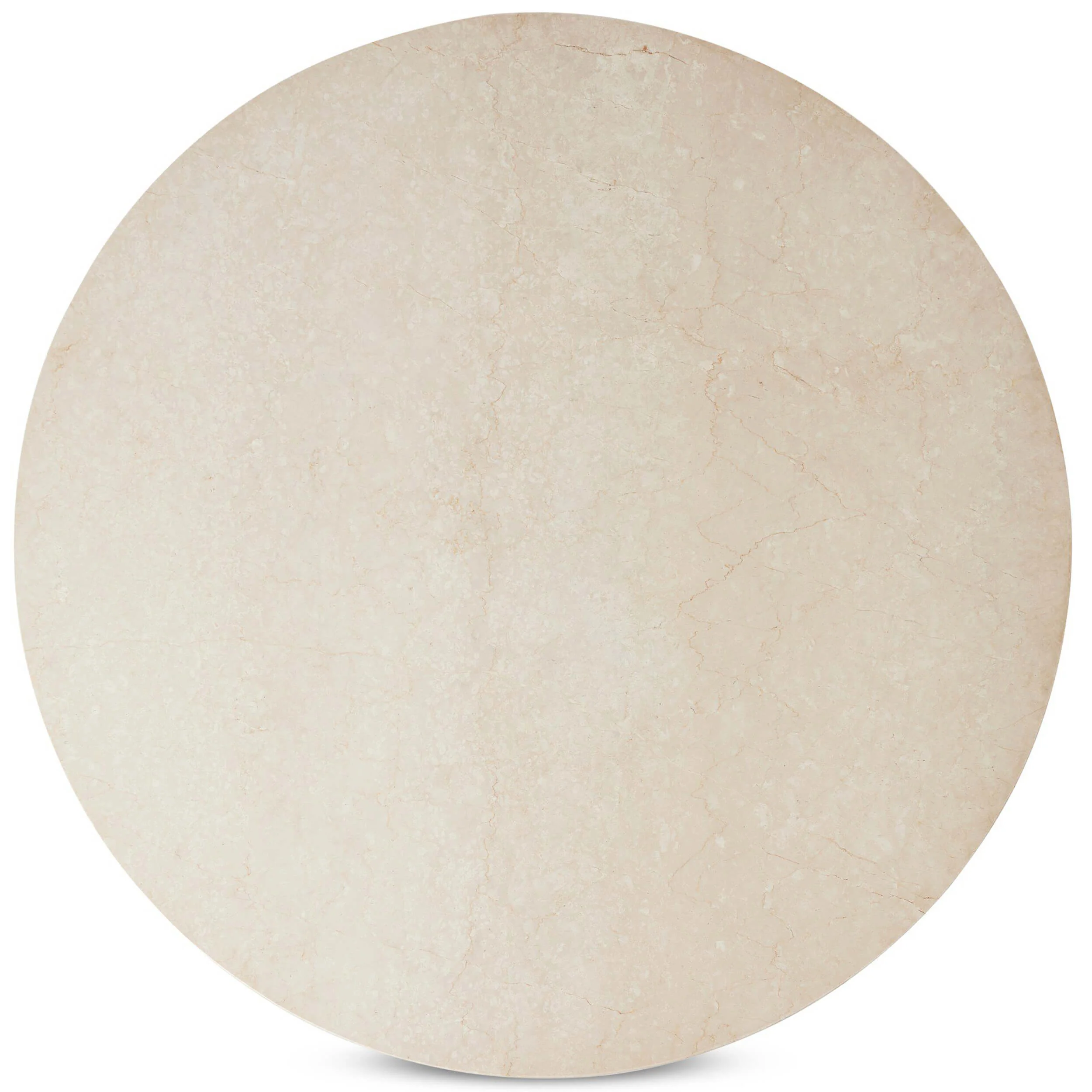 Oakland 60" Round Outdoor Dining Table, Cream Marble by Four Hands - Image 2