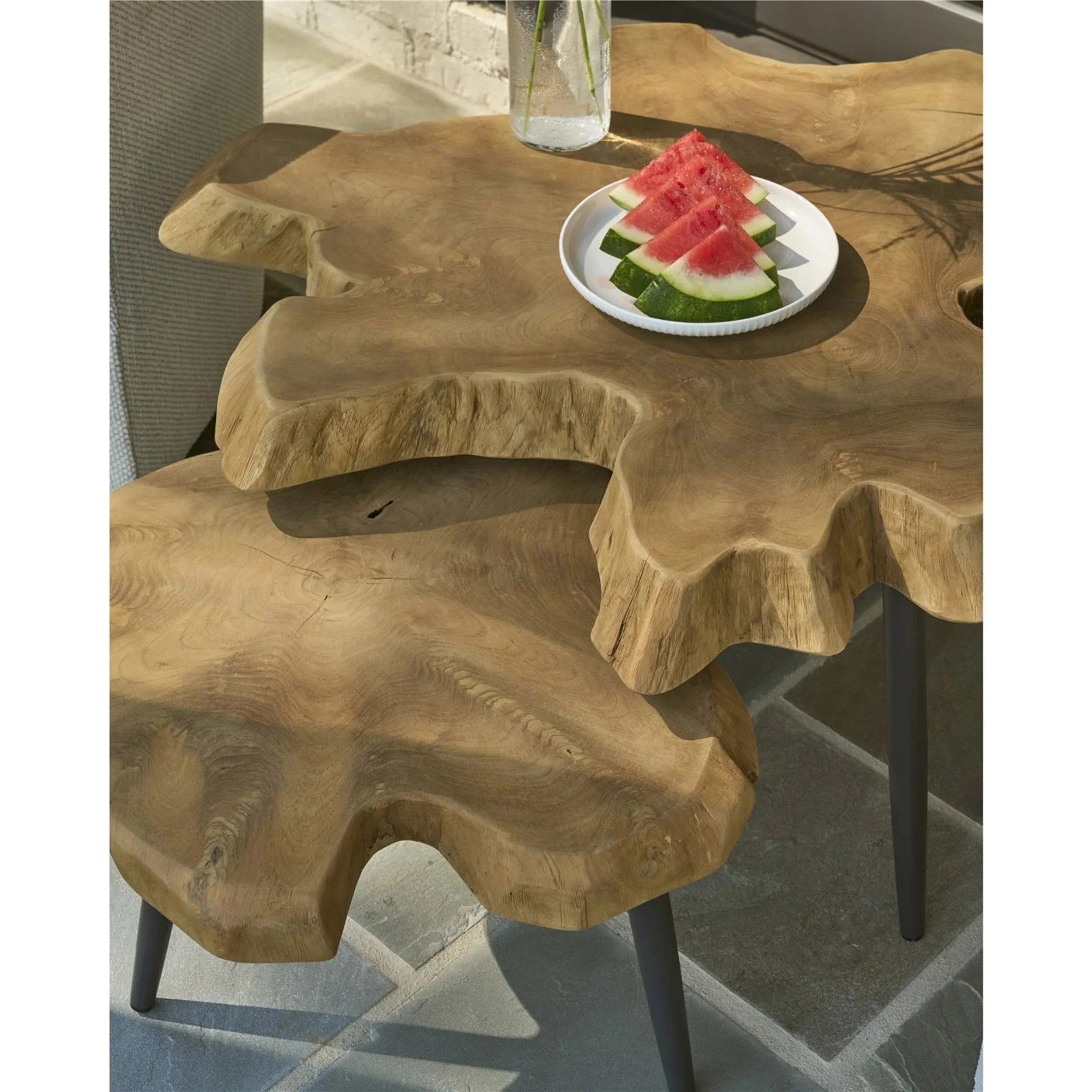 Oasis Driftwood Nesting Table, Natural - Image 4