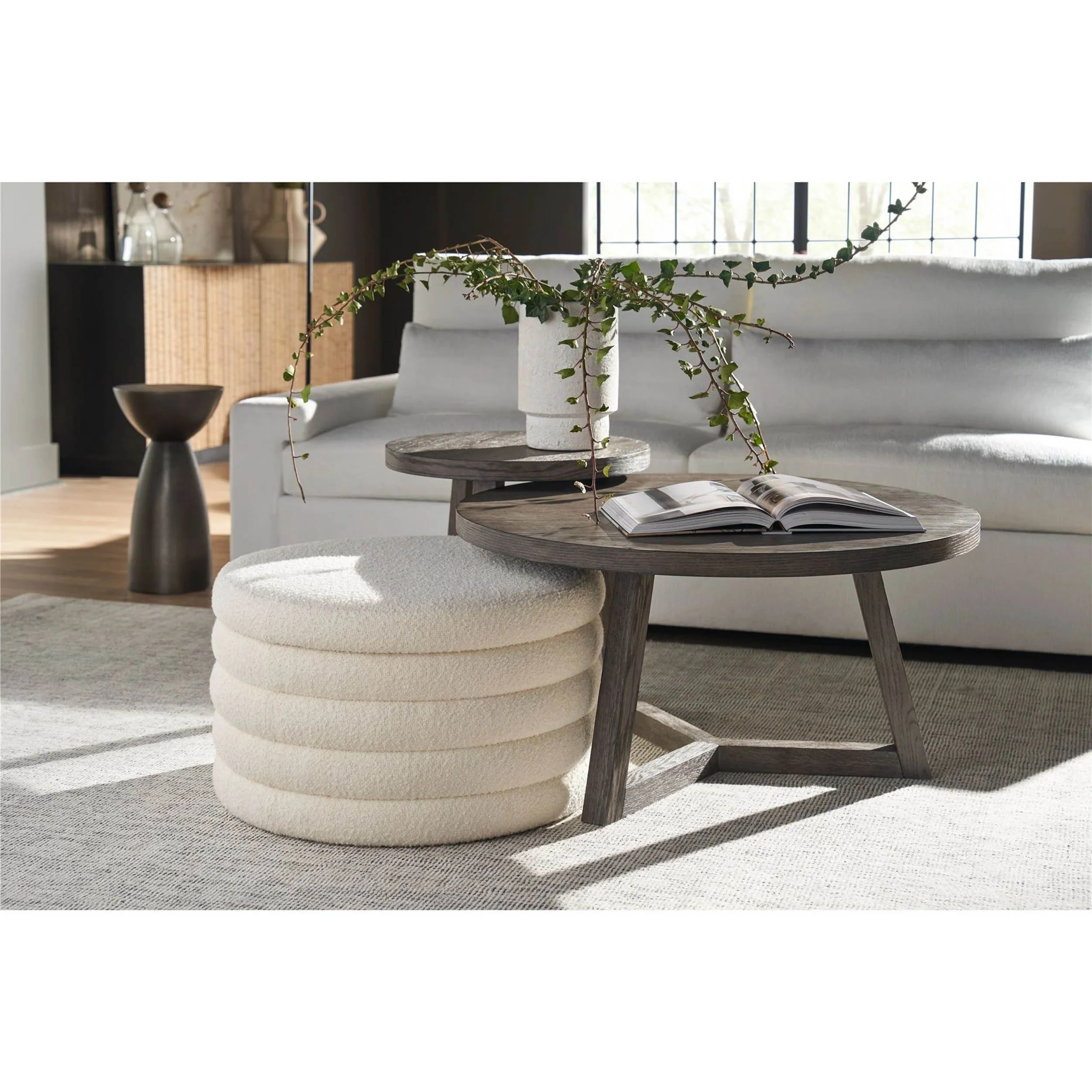 Obi Storage Ottoman, Berber Snow - Image 4