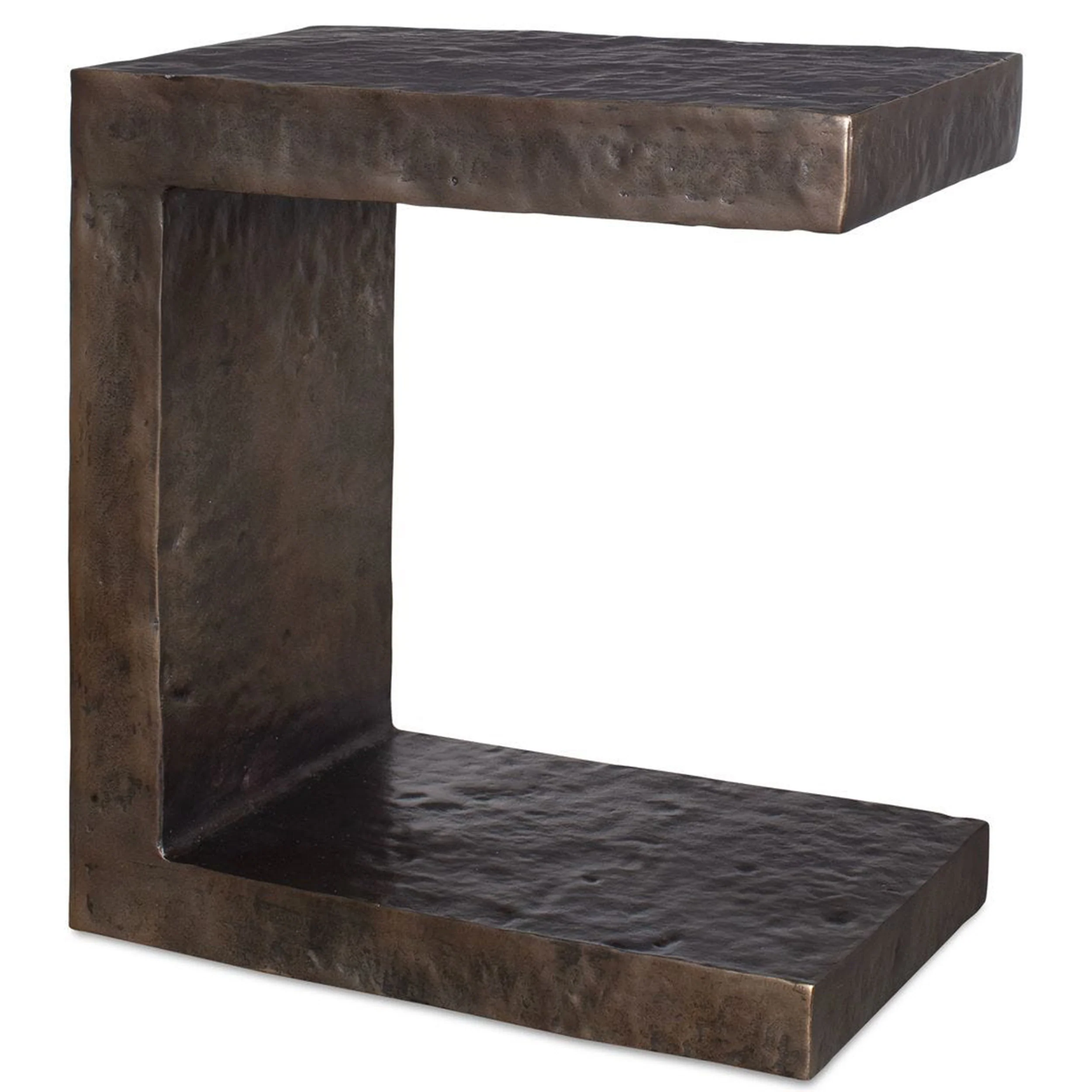 Obra Side Table, Dark Bronze