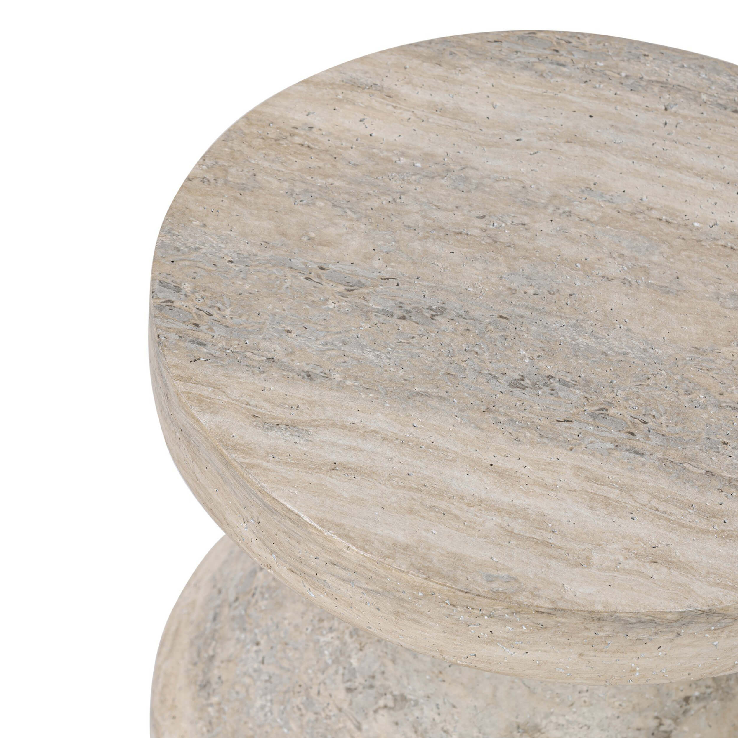 Odeon End Table, Textured Sandy Grey by Four Hands - Image 4